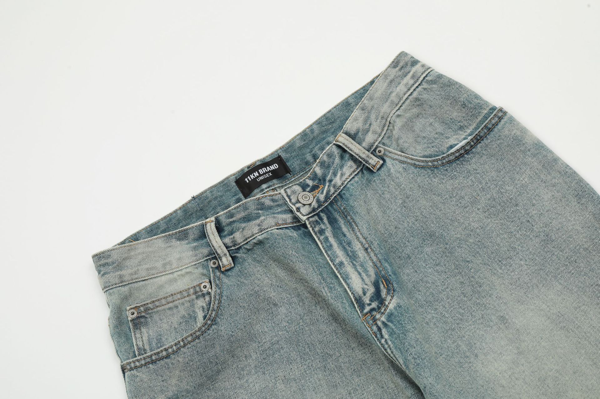 Japanese Brand × Jean American loose straight ink-splashed casual flared jeans Size US 32 / EU 48 - 4 Thumbnail