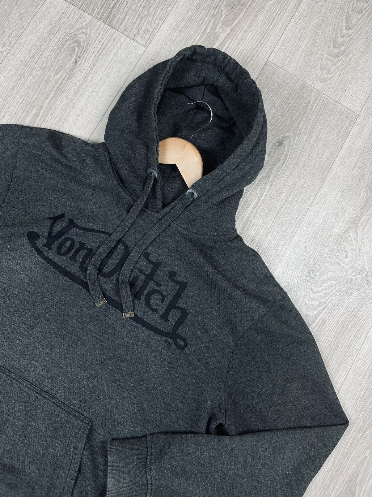 Vintage × Von Dutch Von Dutch Hoodie Big Logo Dark Grey Size US L / EU 52-54 / 3 - 2 Thumbnail