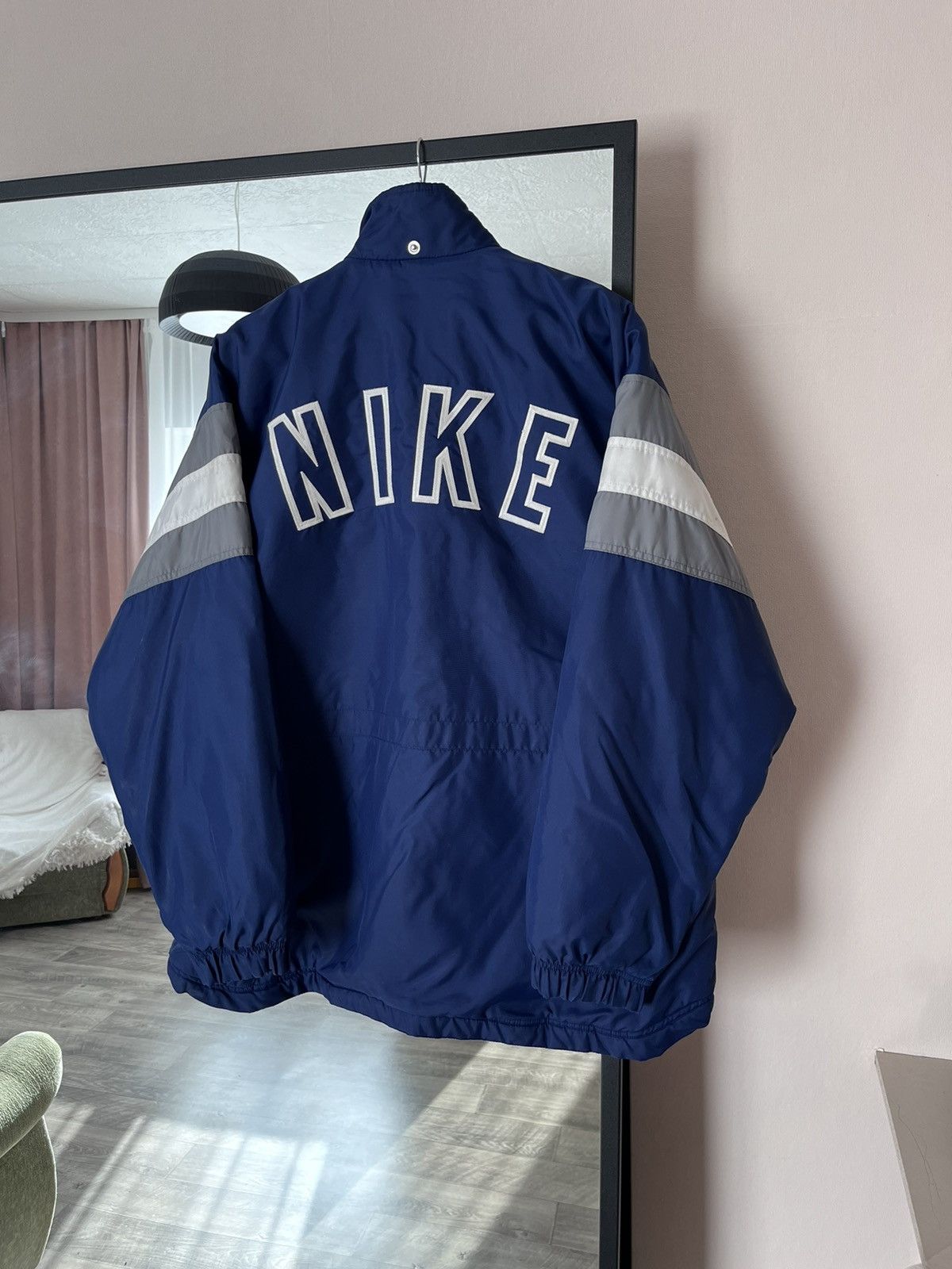 Nike Vintage Nike Nylon Track Jacket Big Logo Y2K Oversized Boxy Size US L / EU 52-54 / 3 - 1 Thumbnail