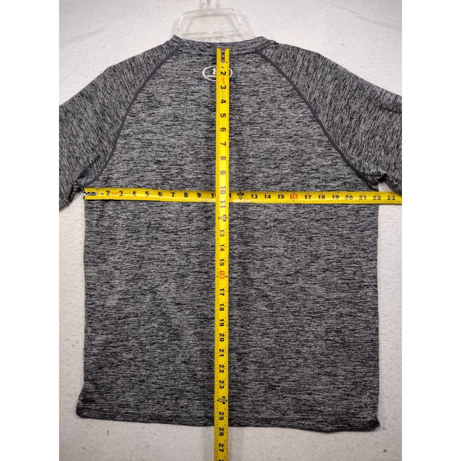 Under Armour Under Armour HeatGear T-Shirt Mens Large Black Gray Loose Fit Shirt Size US L / EU 52-54 / 3 - 6 Thumbnail