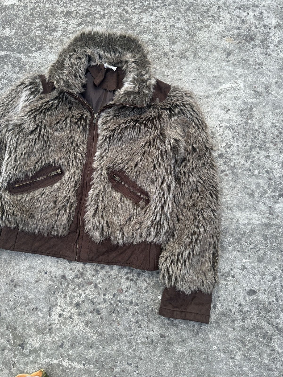 Other Y2K Vintage Fur Jacket Mohair Streetwear Opium Alt Rare VTg Size S / US 4 / IT 40 - 3 Thumbnail