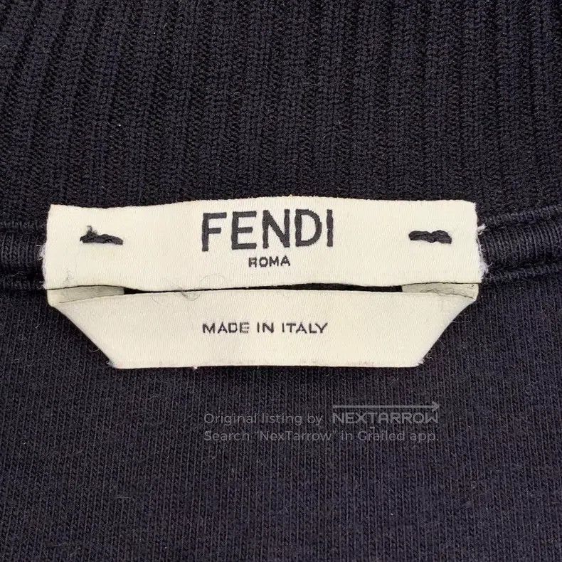 Fendi Fendi Black side logo letter zipper jacket Size XS / US 0-2 / IT 36-38 - 5 Thumbnail