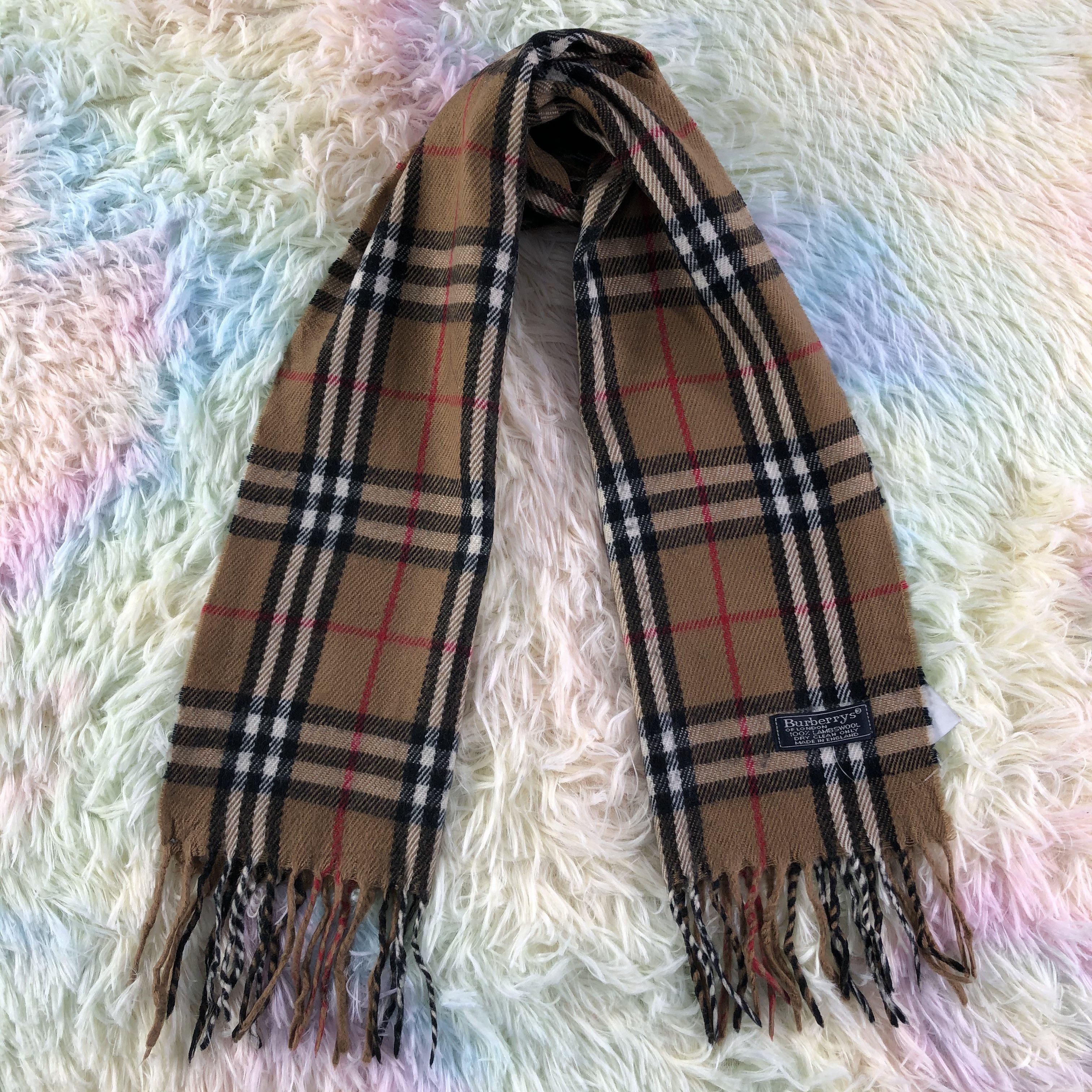 Burberry × Vintage Burberry Scarf / Muffler / Neckwear - KM500 Size ONE SIZE - 1 Thumbnail