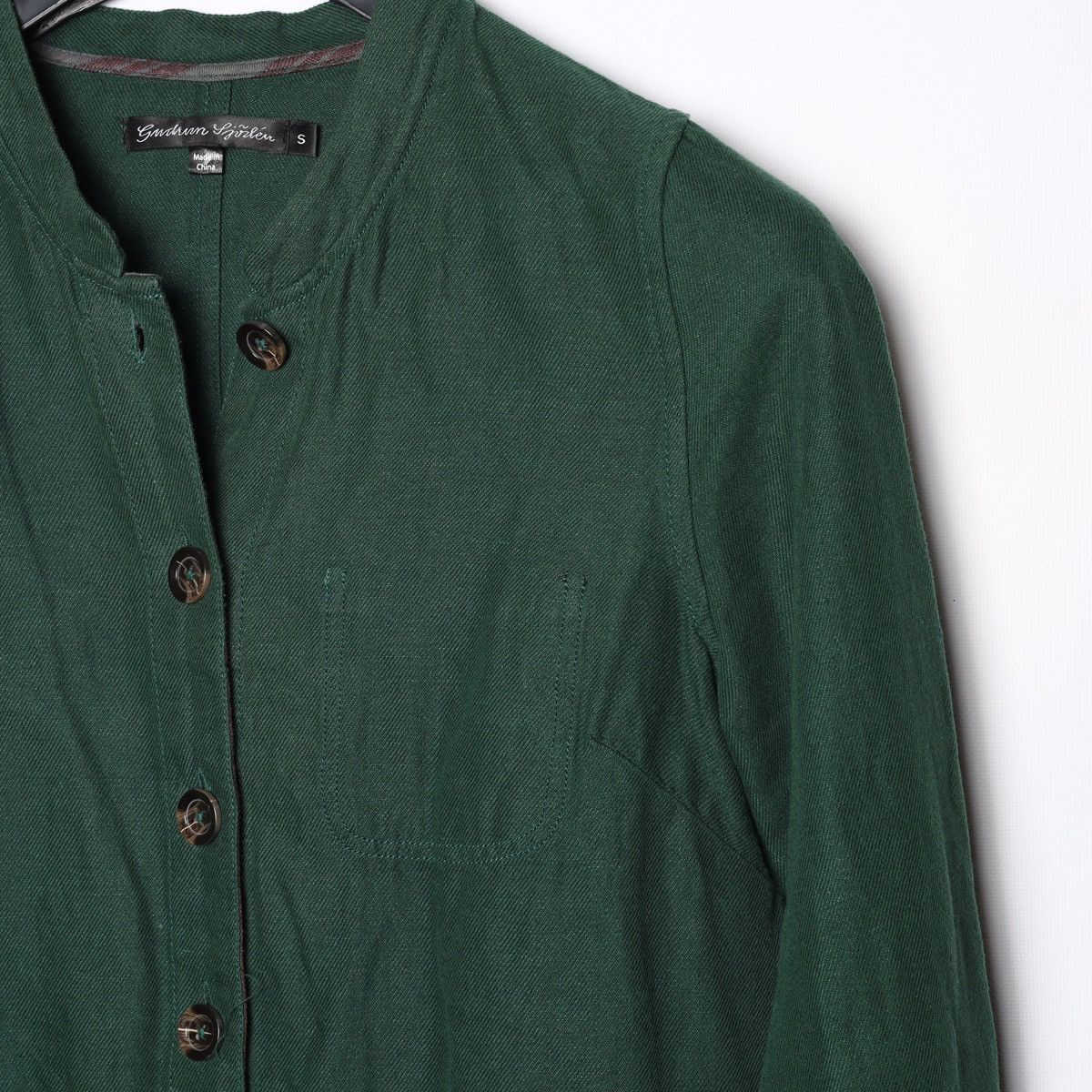 Gudrun Sjoden Gudrun Sjoden Linen Cotton Green Shirt Size S / US 4 / IT 40 - 11 Thumbnail