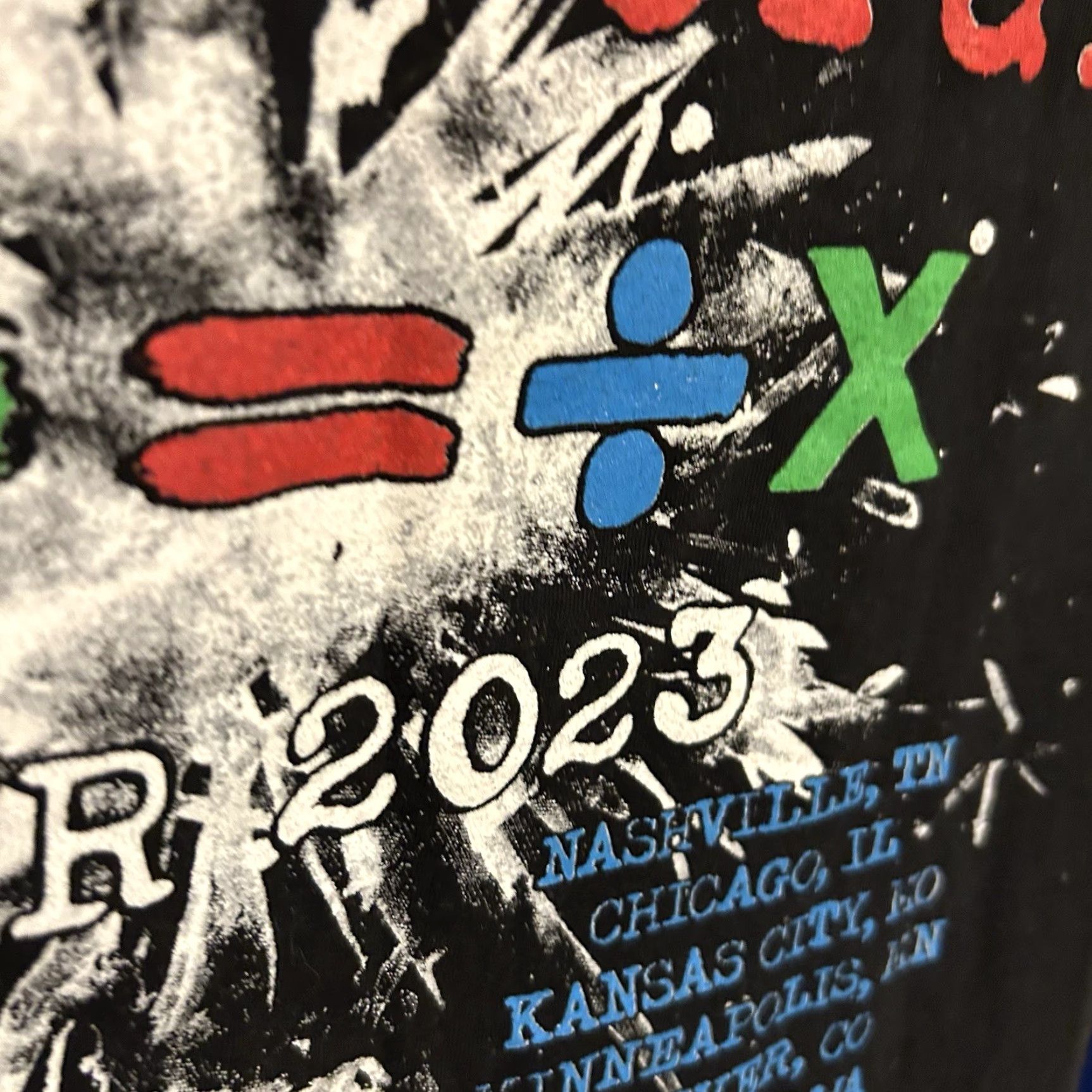 Doublet Ed Sheeran 2023 Tour Shirt Women Medium Black Short Sleeve Double Sided Crew Shirt Women M Black Ed Sheeran Concert Tee T Shirt JTC Activewear Logo Size M / US 6-8 / IT 42-44 - 4 Thumbnail