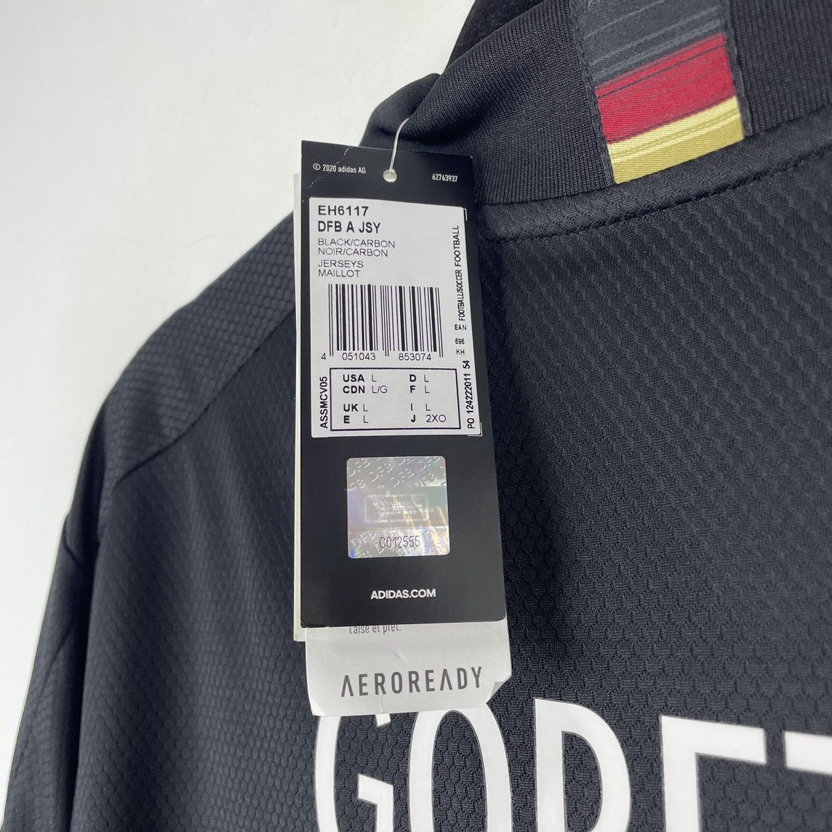 Adidas Germany Leon Goretzka Adidas Away Jersey 2020/2021 size L Size US L / EU 52-54 / 3 - 6 Thumbnail