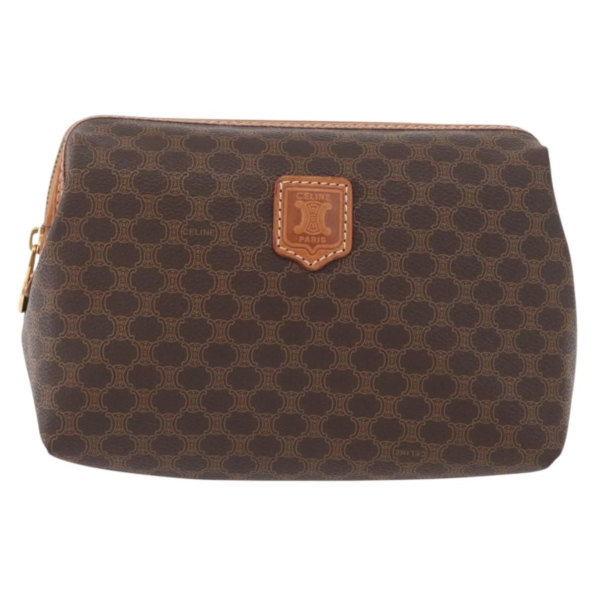 Celine Celine Macadam Pochette Canvas and Leather Size ONE SIZE - 1 Thumbnail