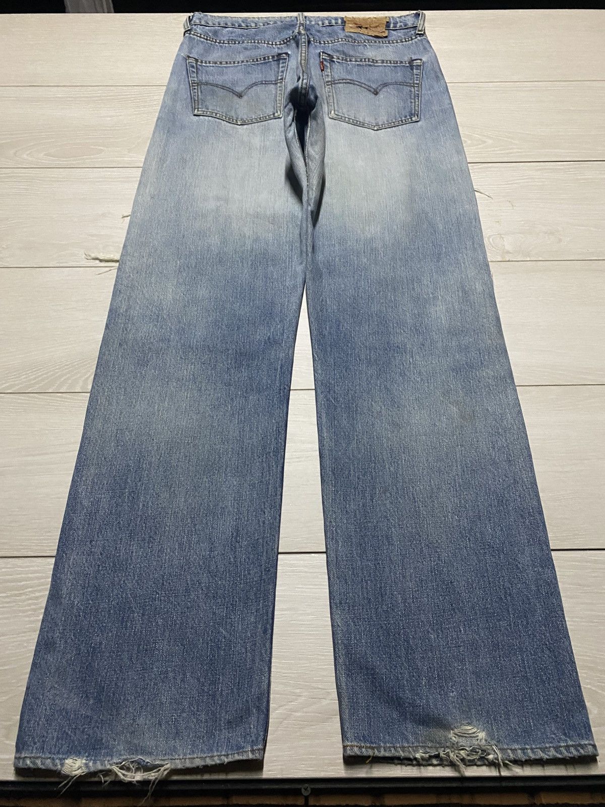 Levi's Vintage Levis 509 Destroyed Baggy Jeans Size US 32 / EU 48 - 2 Thumbnail