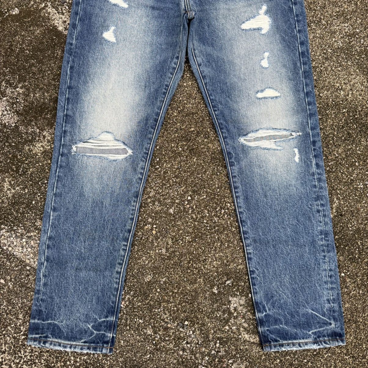 Jean VINTAGE AEG SKINNY DENIM RIPPEP JEAN PANTS Size US 31 - 4 Thumbnail