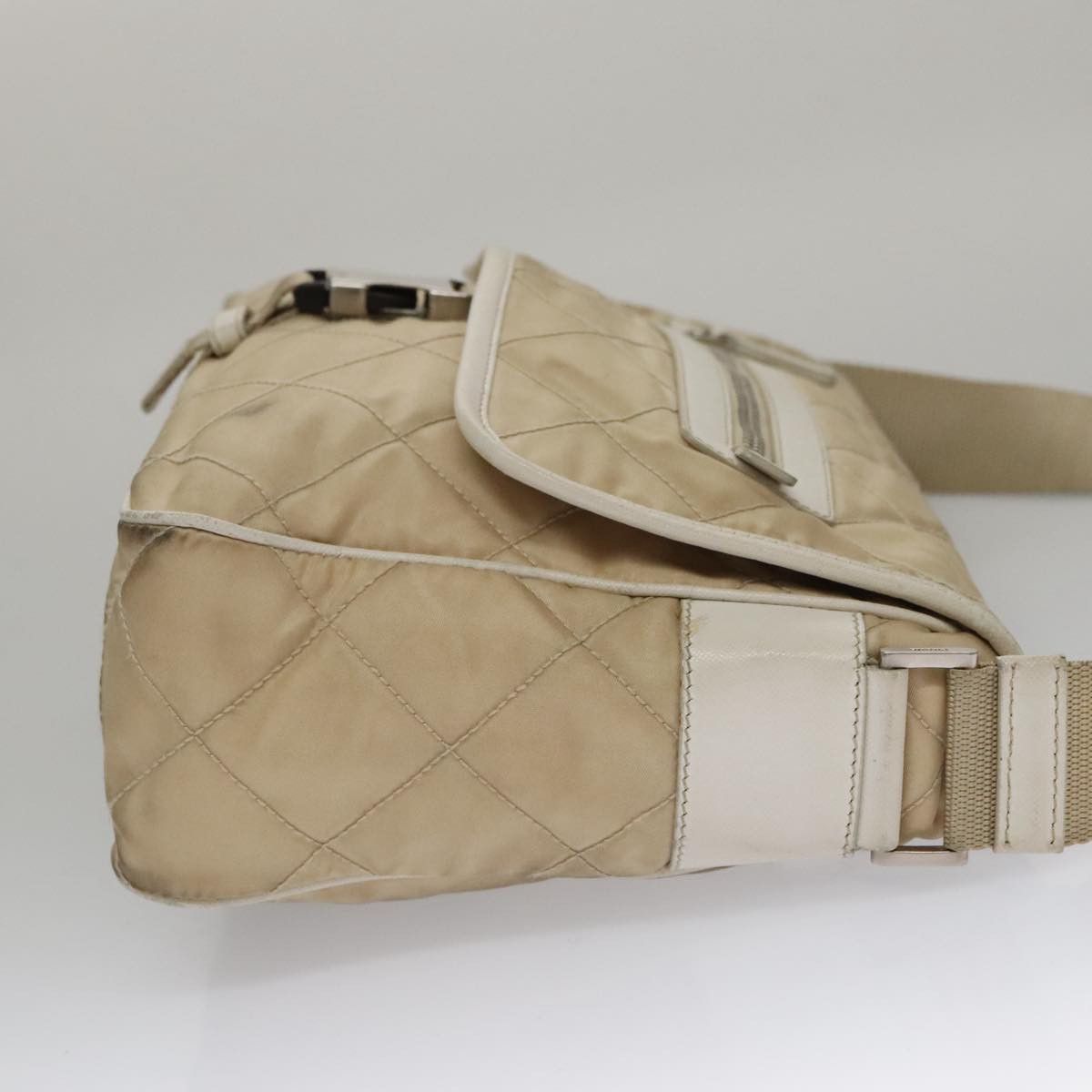 Prada PRADA Shoulder Bag Nylon Beige Silver Size ONE SIZE - 3 Thumbnail