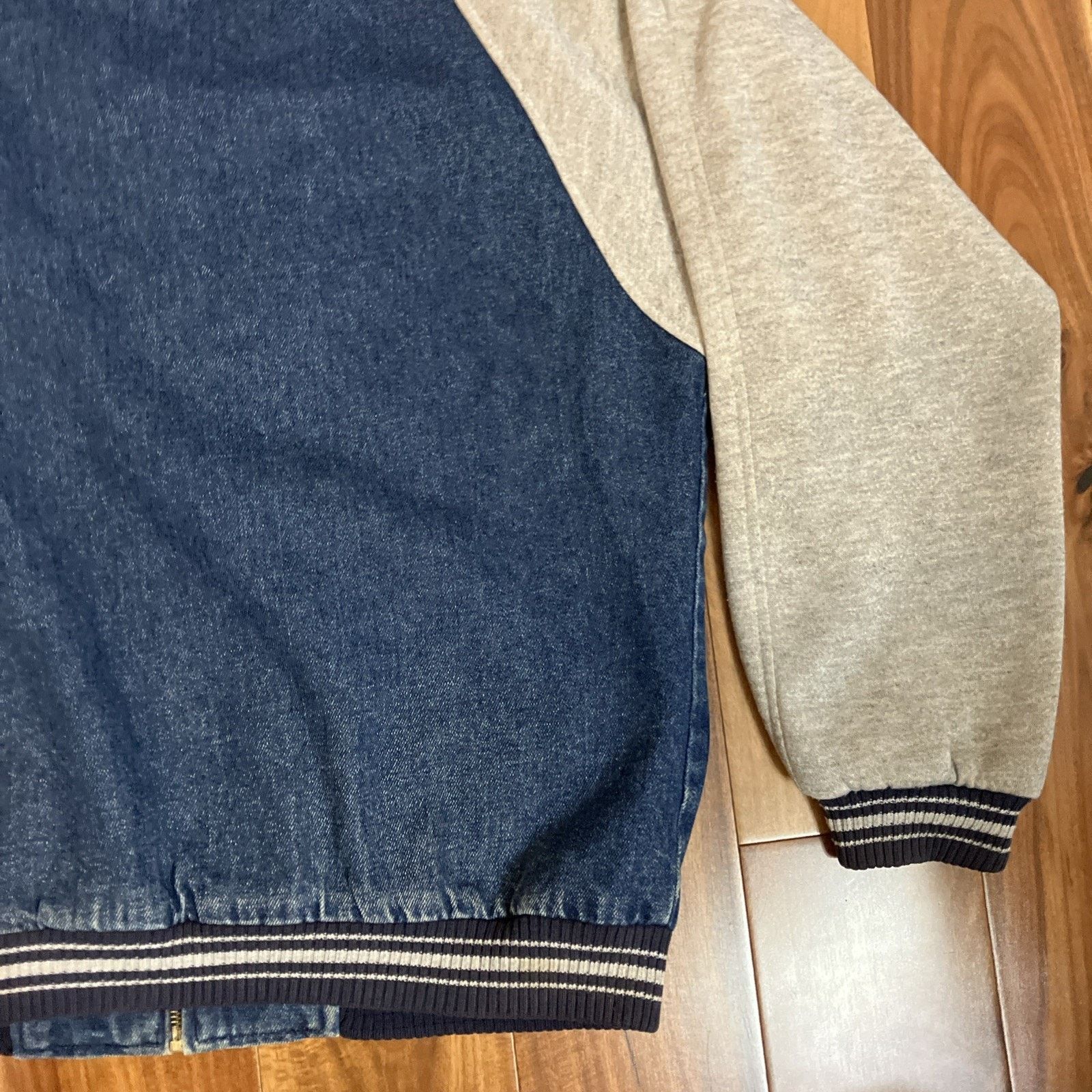Starter Vtg Honors Sport Jacket Mens Medium Blue Varsity Denim Zip Size US M / EU 48-50 / 2 - 24 Thumbnail