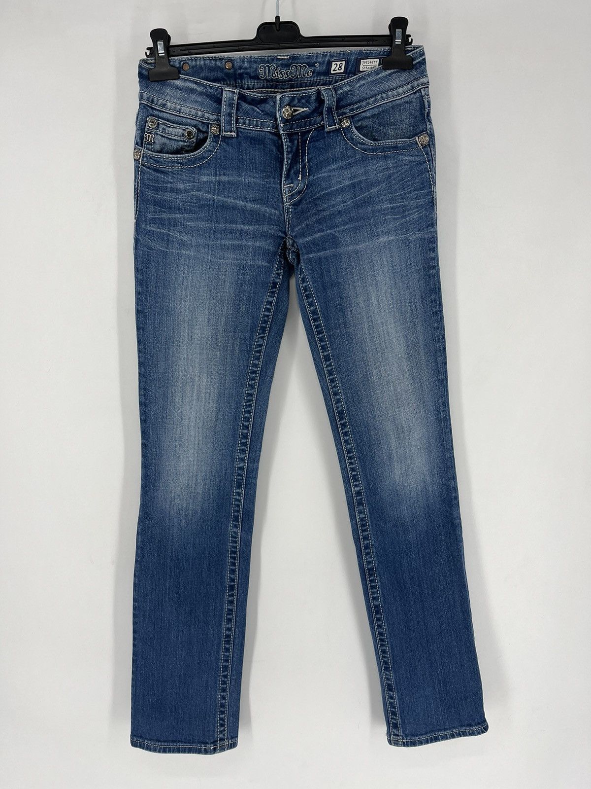 Hysteric Glamour Miss Me CRAZY Hysteric Glamour Chrome Hearts Style Jeans Size 28" / US 6 / IT 42 - 2 Thumbnail