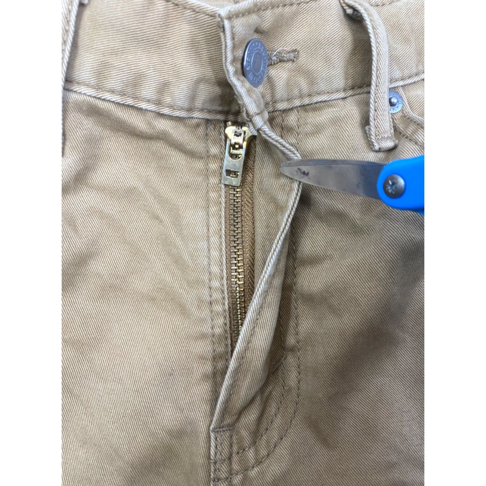 Levi's Levi's 514 Jeans Mens 32x31 Casual Straight Tan Beige Khaki #8283 Denim Regular Size US 32 / EU 48 - 3 Thumbnail