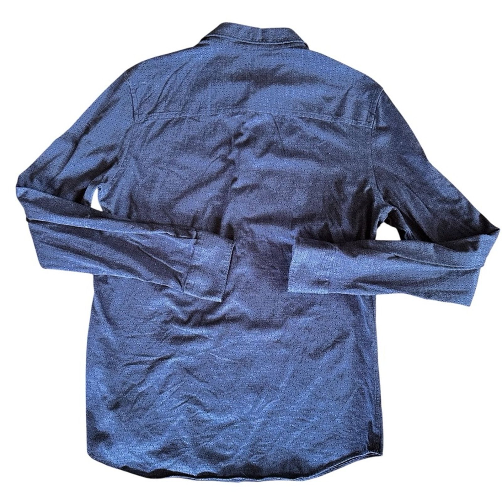 Scotch & Soda Scotch & Soda Slim Fit Cotton Blue Dot Button-Up – Size L Size US L / EU 52-54 / 3 - 5 Thumbnail