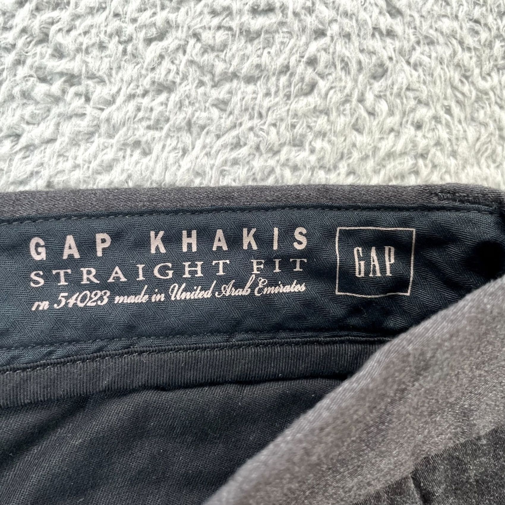 Gap VINTAGE Gap Pants Mens 31x32 Gray Khaki Straight Fit Cotton Spandex Resort Wear Tailored Shirts Pants Size US 30 / EU 46 - 3 Thumbnail