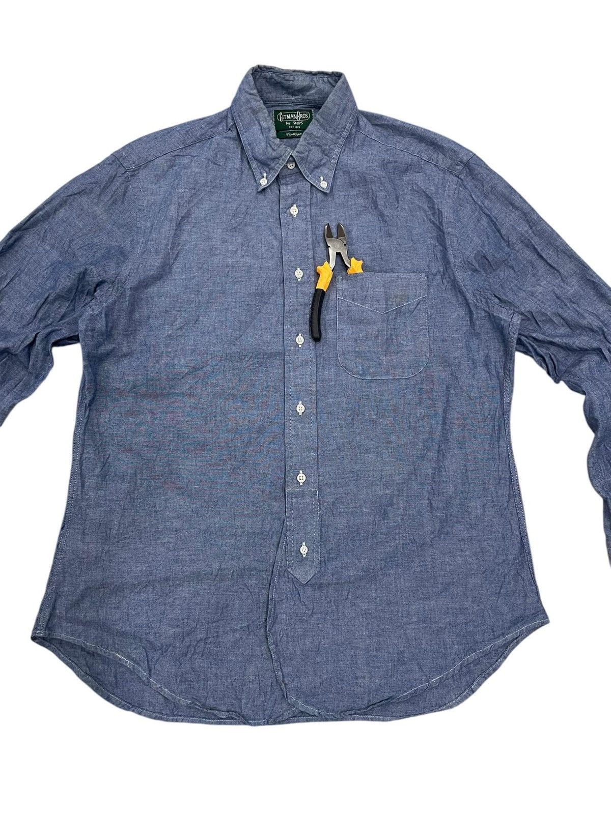 Gitman Bros. Vintage × SHIPS Gitman Bros. Vintage x Ships Chambray 40s Inpired Size US M / EU 48-50 / 2 - 2 Thumbnail