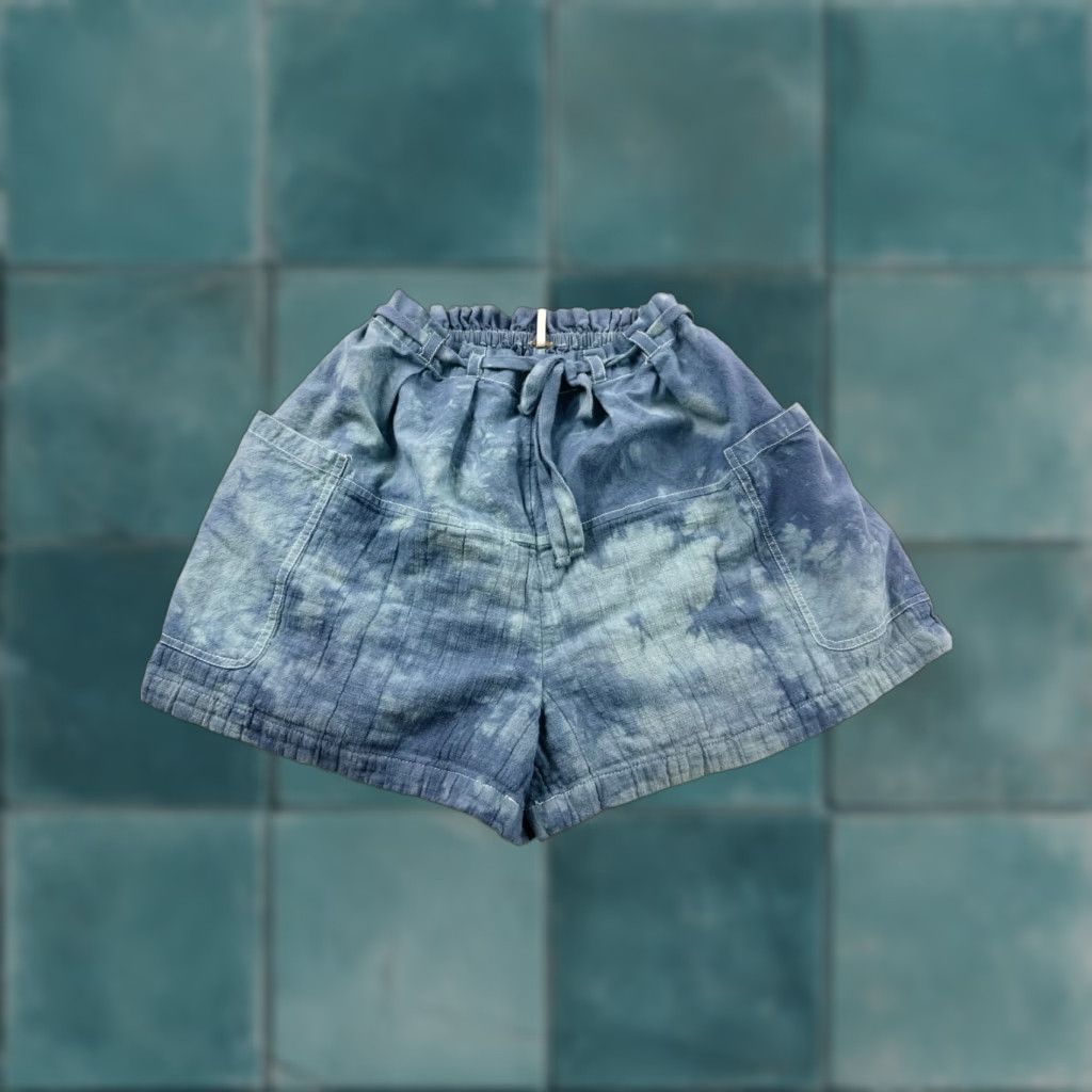 Free People Free People Womens XS Blue Tie Dye French Terry Sweat Shorts 3" Inseam Drawstring Casual Size 26" / US 2 / IT 38 - 1 Thumbnail