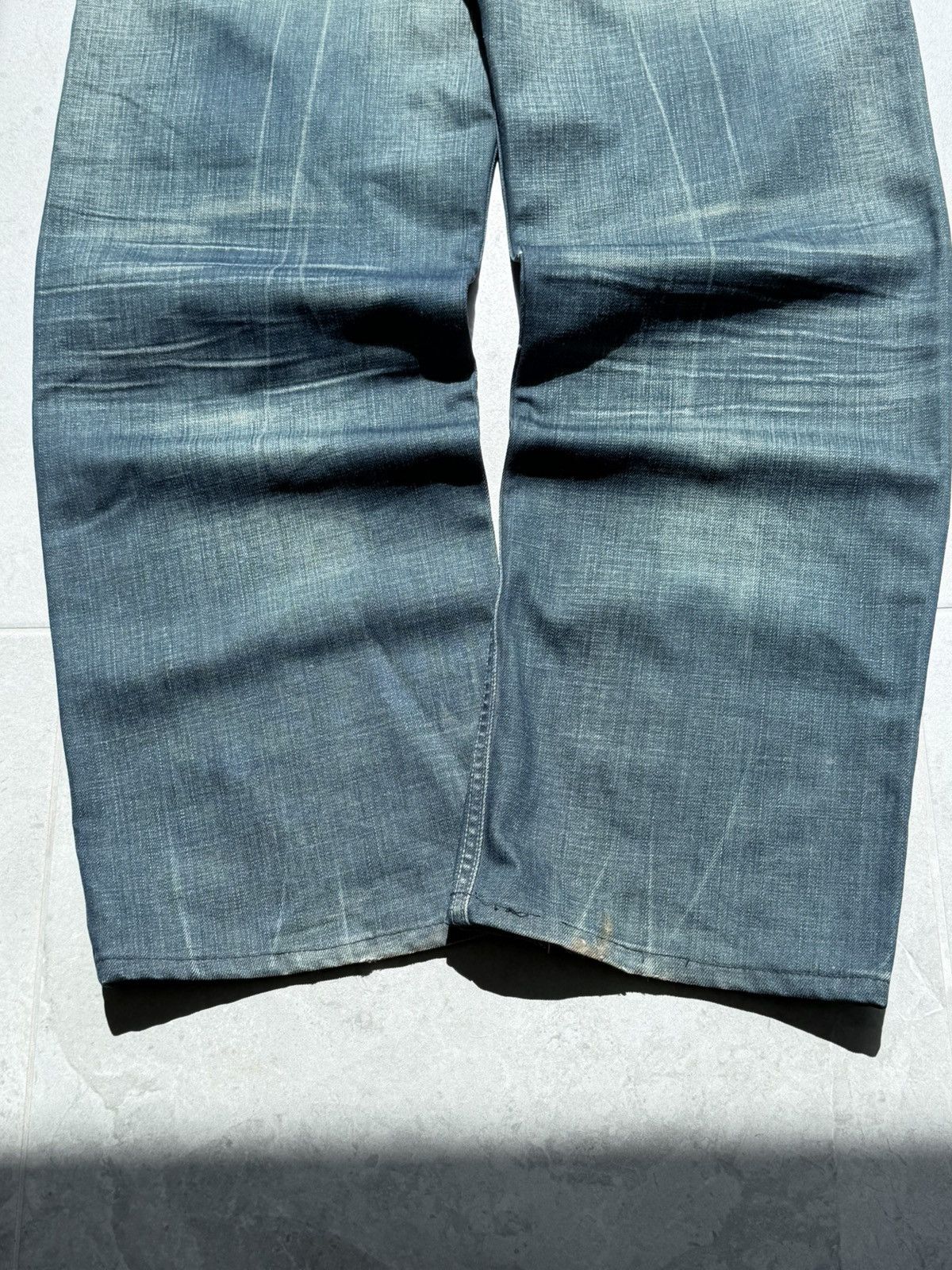 Levi's Vintage Levis Engineered Buckel Back Washed Denim Jeans Size US 34 / EU 50 - 4 Thumbnail