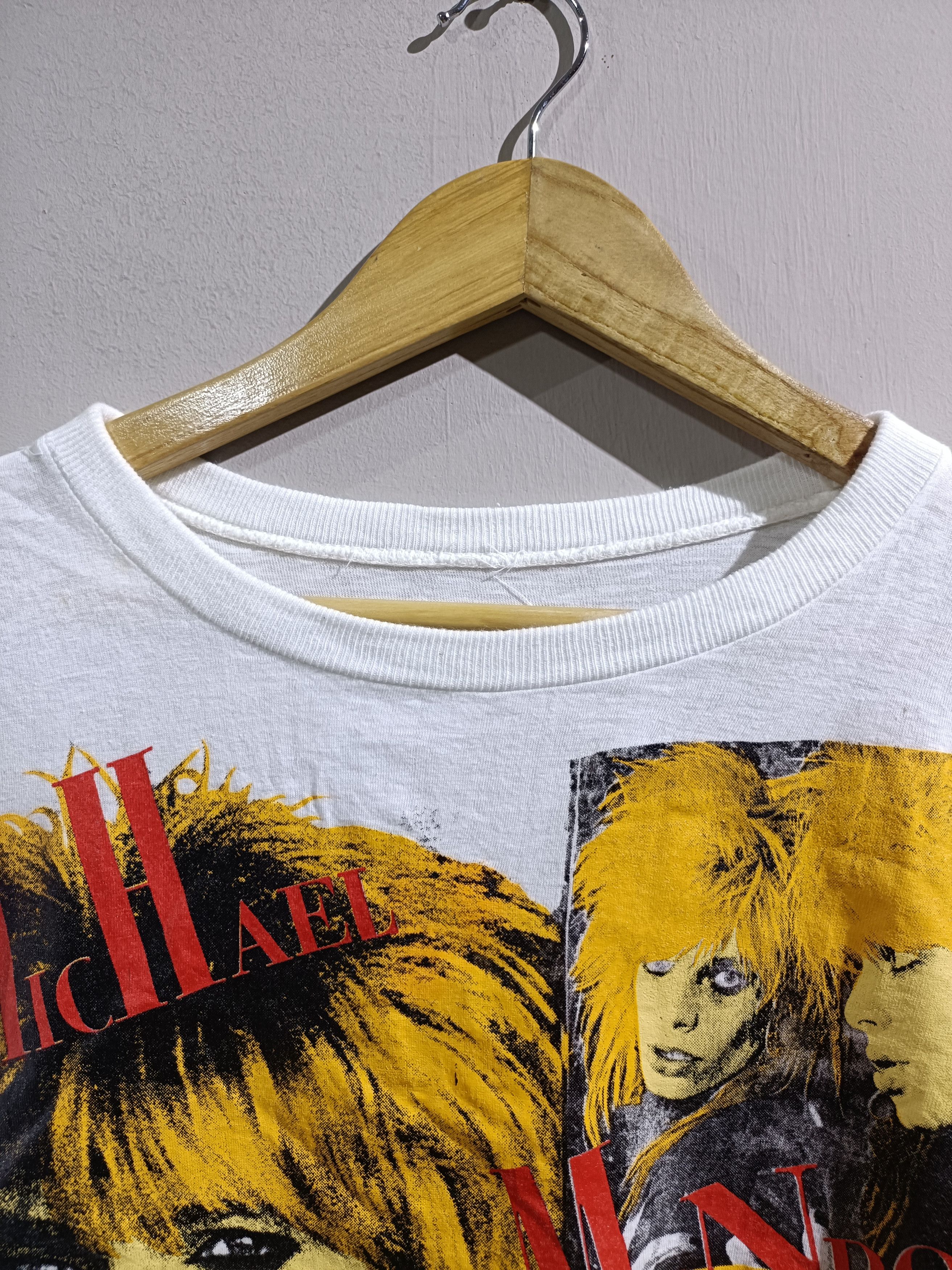 Band Tees × Vintage Vintage 80s Michael Monroe Hanoi Rock Glam Rock Shirt Promo Size US M / EU 48-50 / 2 - 4 Thumbnail