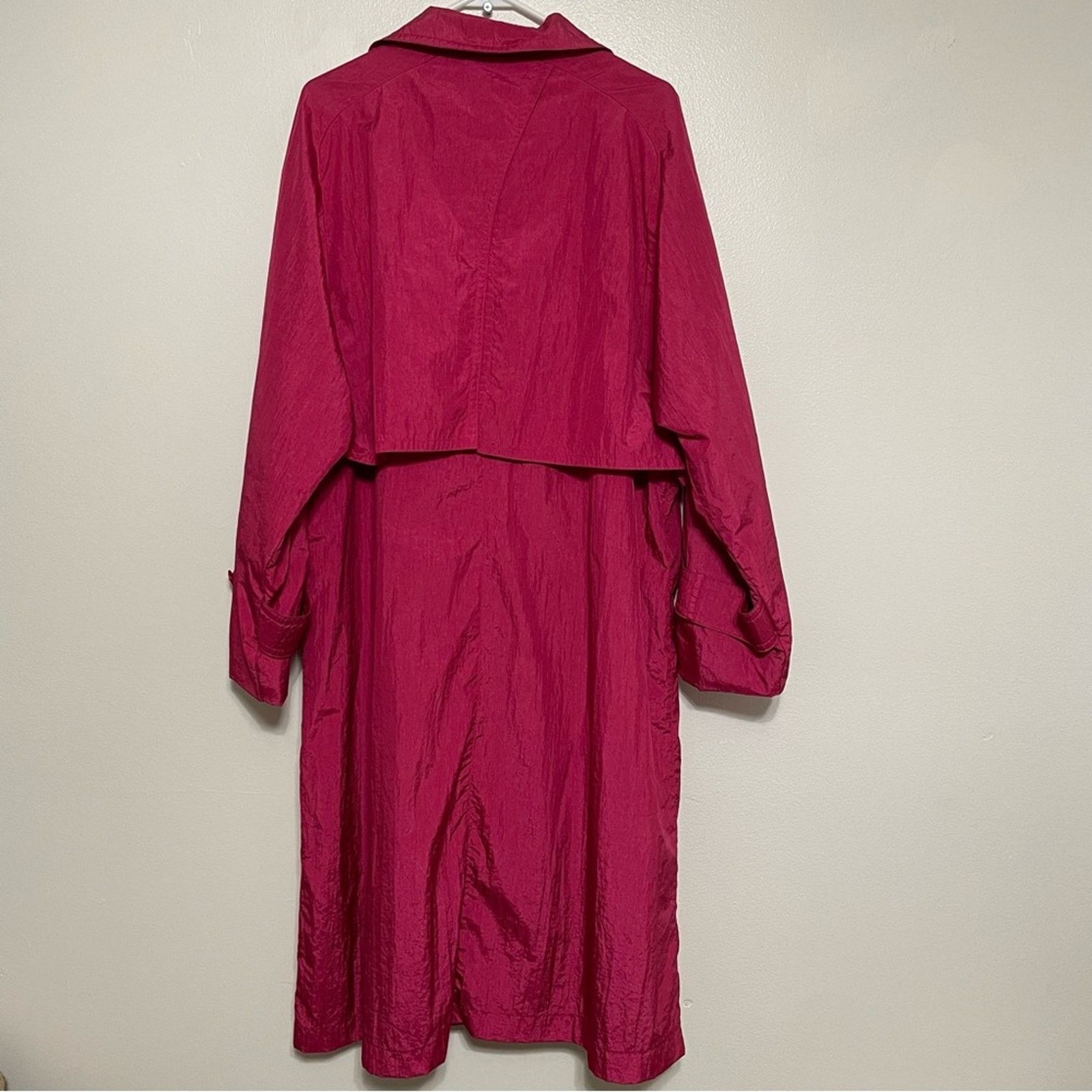 Other The Totes Coat Raspberry Pink Water Repellent Trench Coat Size XL / US 12-14 / IT 48-50 - 2 Thumbnail