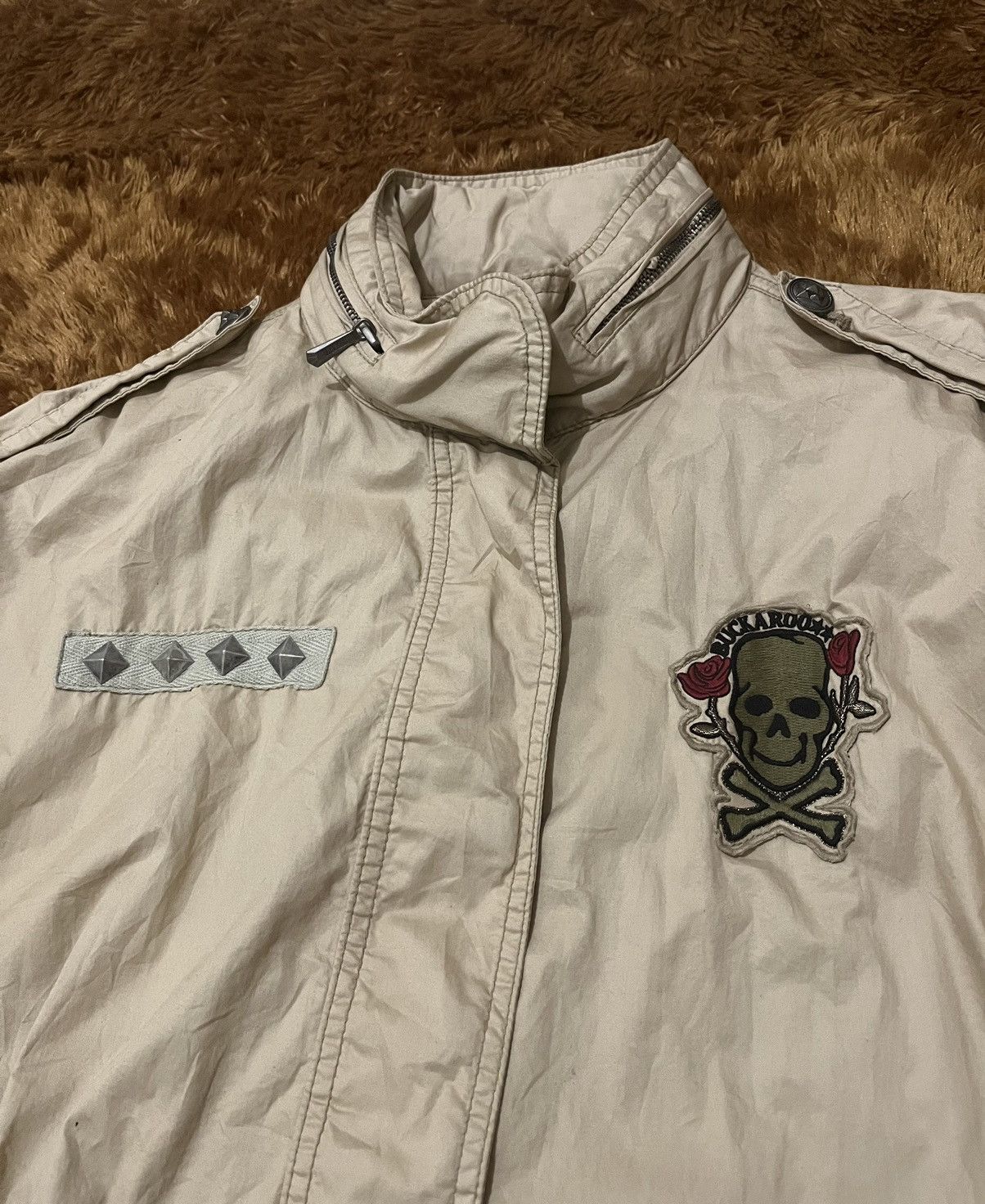 Japanese Brand Buckaroo Original Vintage Skull Studded LGB Japan Punk STYLE Size US XL / EU 56 / 4 - 2 Thumbnail