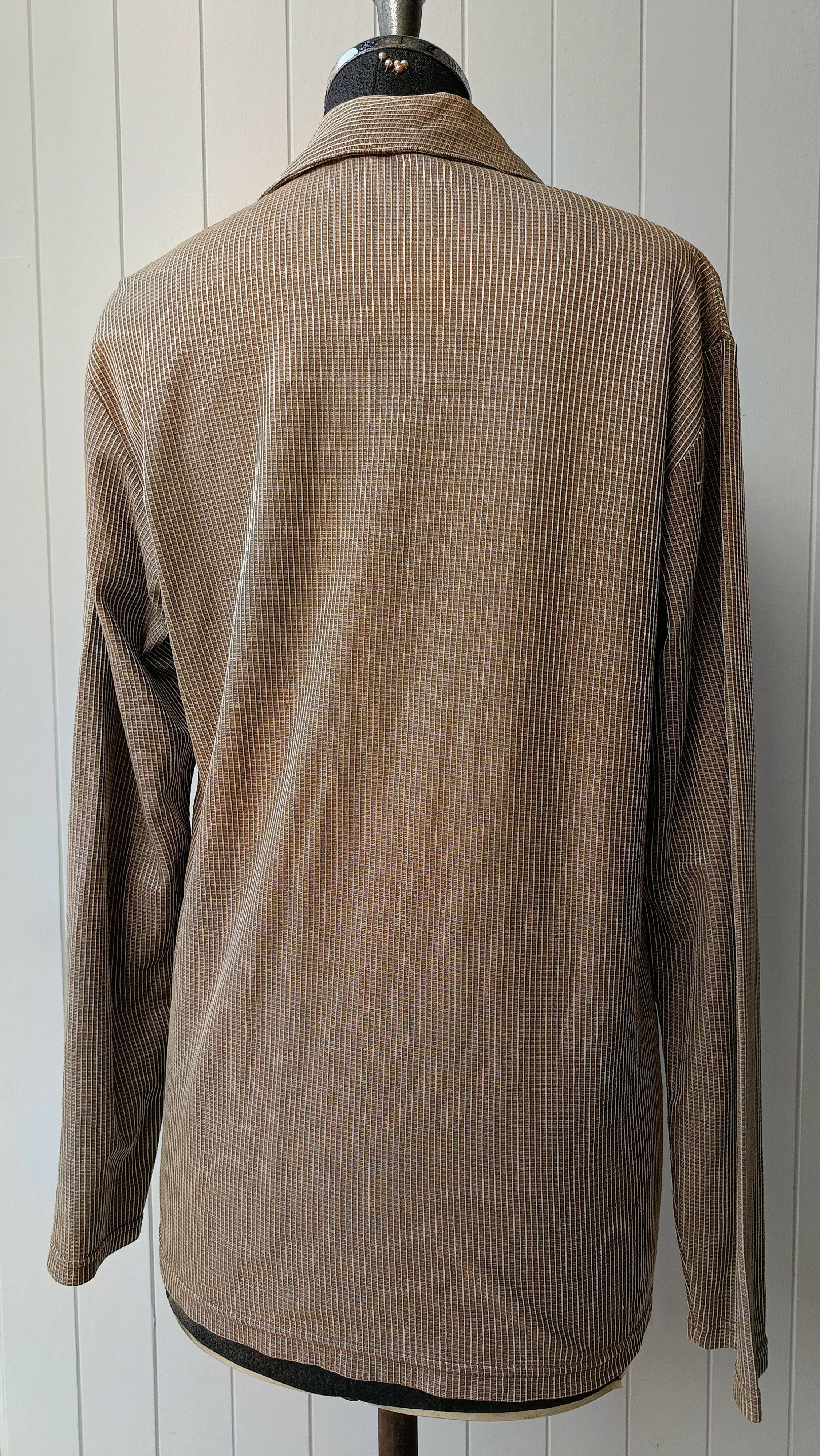 Issey Miyake Issey Miyake IM product men Japan brown striped rayon shirt Size US S / EU 44-46 / 1 - 7 Thumbnail