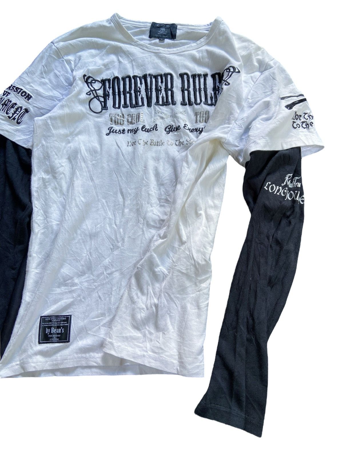 Japanese Brand TOO COOL TOO DIE DOUBLE LAYER PUNK LONG SLEEVE Size US M / EU 48-50 / 2 - 4 Thumbnail