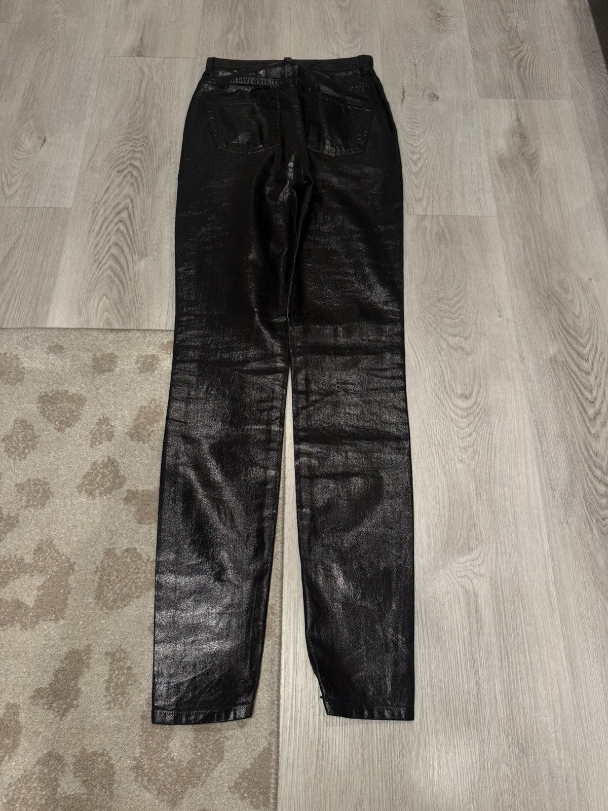 Saint Laurent Paris s/s 2020 waxed skinny denim!! Size US 26 / EU 42 - 4 Thumbnail