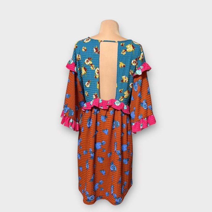 Anthropologie NWT Anthropologie Ruffled Sleep Mini Dress XS Floral Multi T Size XS / US 0-2 / IT 36-38 - 9 Thumbnail