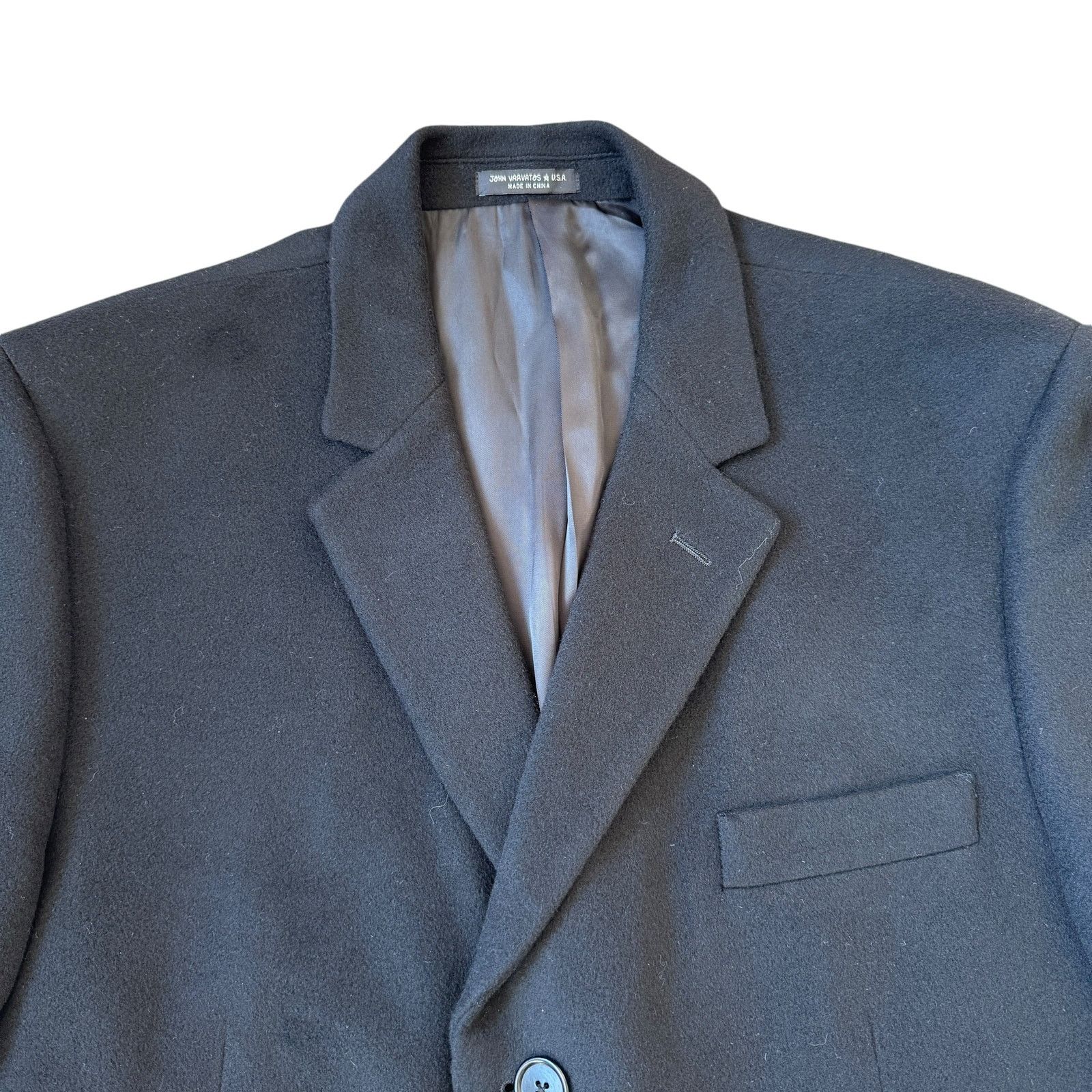 John Varvatos John Varvatos Star USA Cashmere Topcoat Black 44R Size US S / EU 44-46 / 1 - 7 Thumbnail