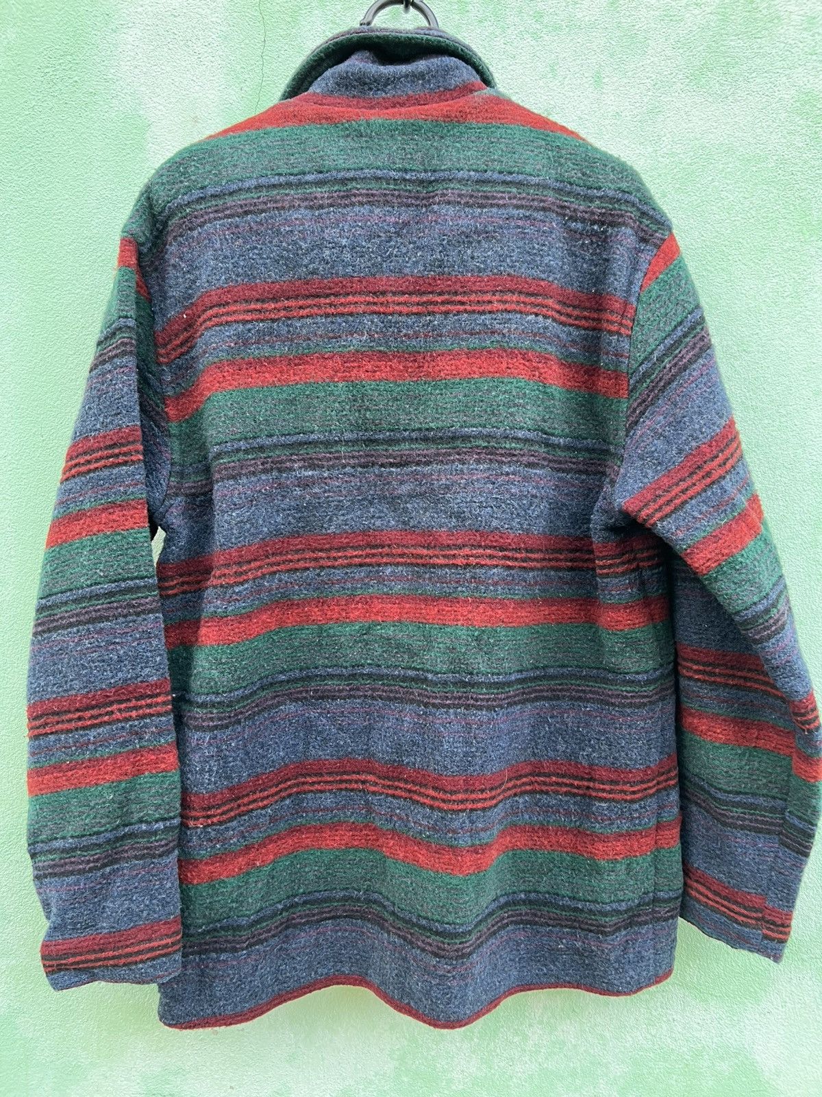 Woolrich Woolen Mills Vtg Woolrich Made in USA Multi Stripe Wool Blanket Jacket Size US L / EU 52-54 / 3 - 5 Thumbnail