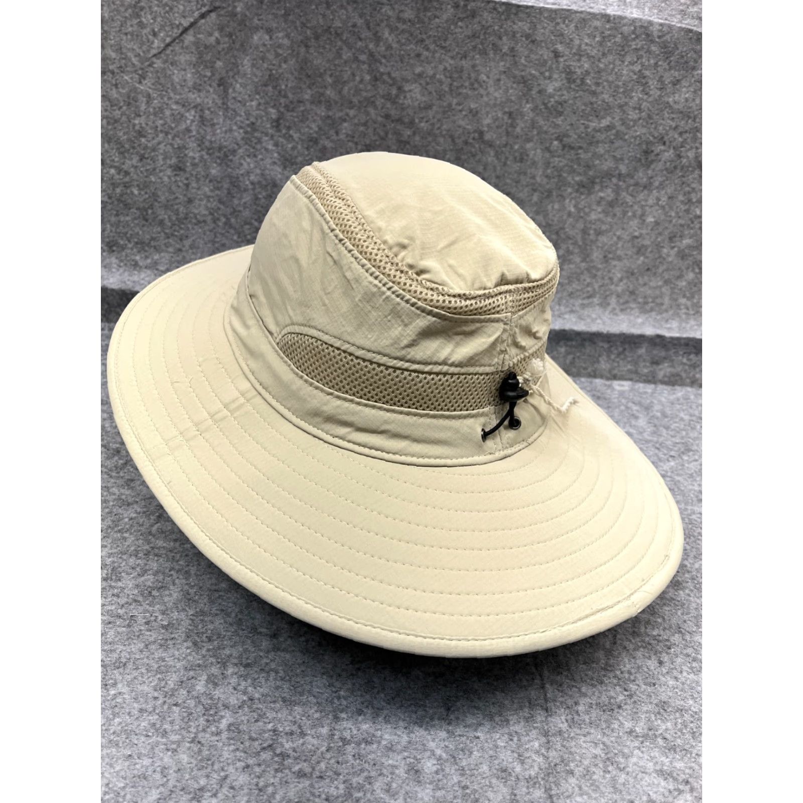Port Authority Port Authority No Fly Zone Sun Hat Adult XL Beige Poly Blend Bug Shield Bucket Hat Men Size ONE SIZE - 5 Thumbnail