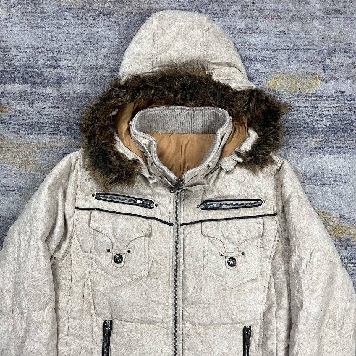 14th Addiction Encorehour puffer detachable hood and fur jacket Size US M / EU 48-50 / 2 - 3 Thumbnail