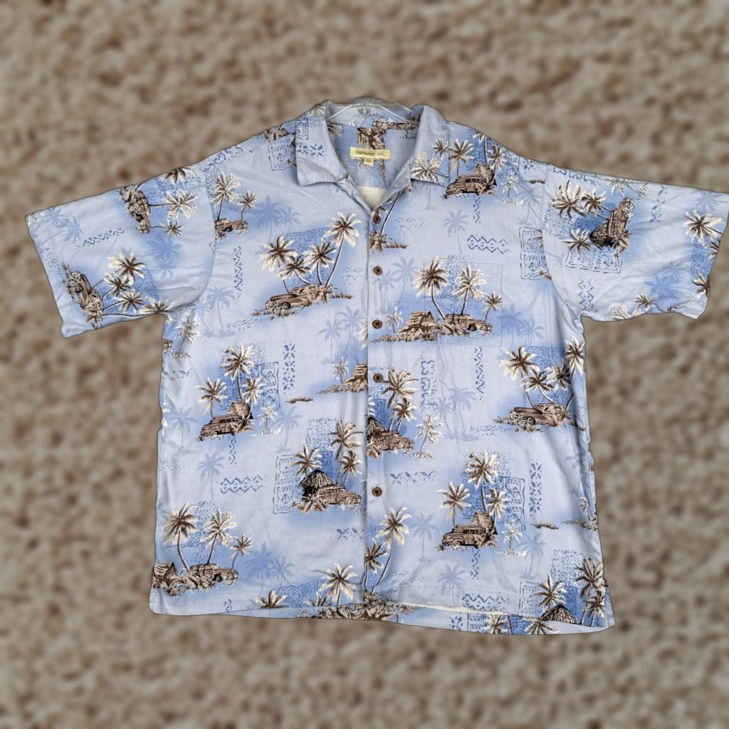 Joseph Joseph & Feiss Shirt Men 2XL XXL Blue Hawaiian 100% Silk Aloha Beach Flower Resort Vacation Size US XXL / EU 58 / 5 - 1 Thumbnail