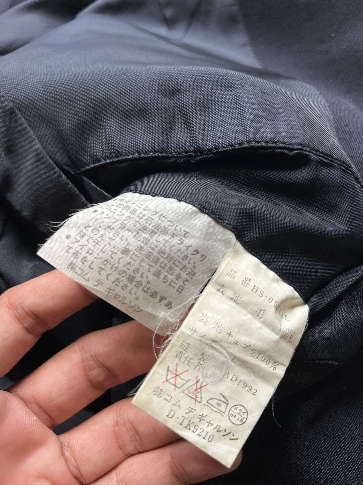 Comme des Garcons Homme Plus Aw1992 Vintage Comme Des Garcons Homme Blazer Jacket Size US L / EU 52-54 / 3 - 5 Thumbnail