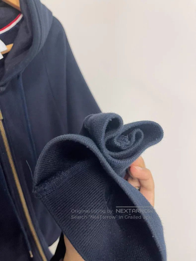 Thom Browne Thom Browne size 7 Four-stripe Zipper Jacket Dark Blue Size US XXL / EU 58 / 5 - 6 Thumbnail