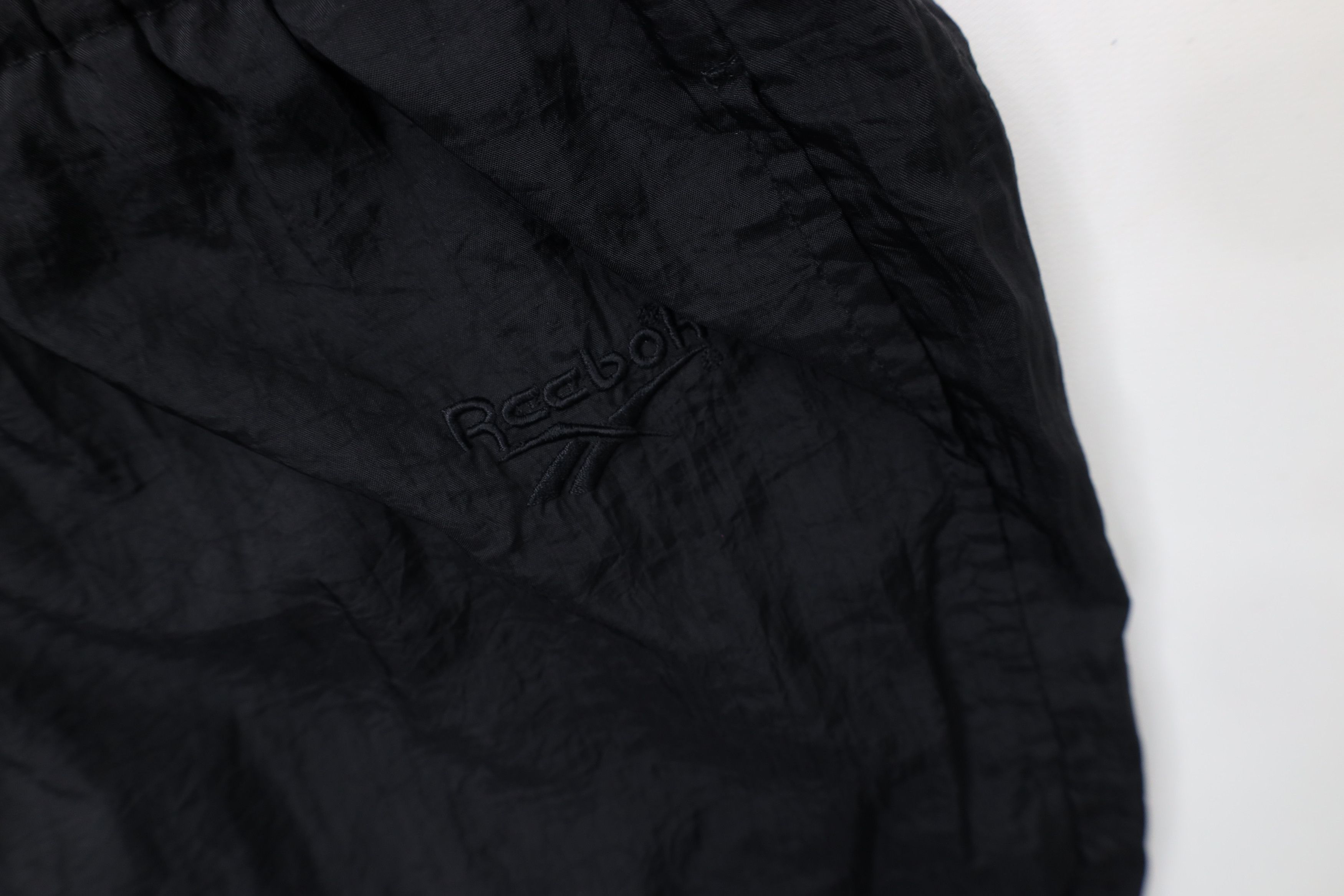 Reebok Vintage 90s Reebok Lined Windbreaker Joggers Pants Black Size US 36 / EU 52 - 8 Thumbnail