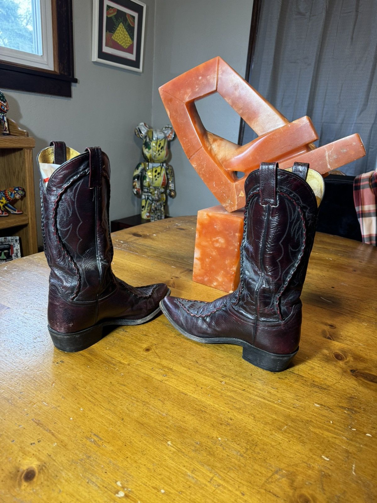 Dan Post × Vintage Vintage Dan Post Cowboy Boots Sz 9.5 D Size US 9.5 / EU 42-43 - 6 Thumbnail