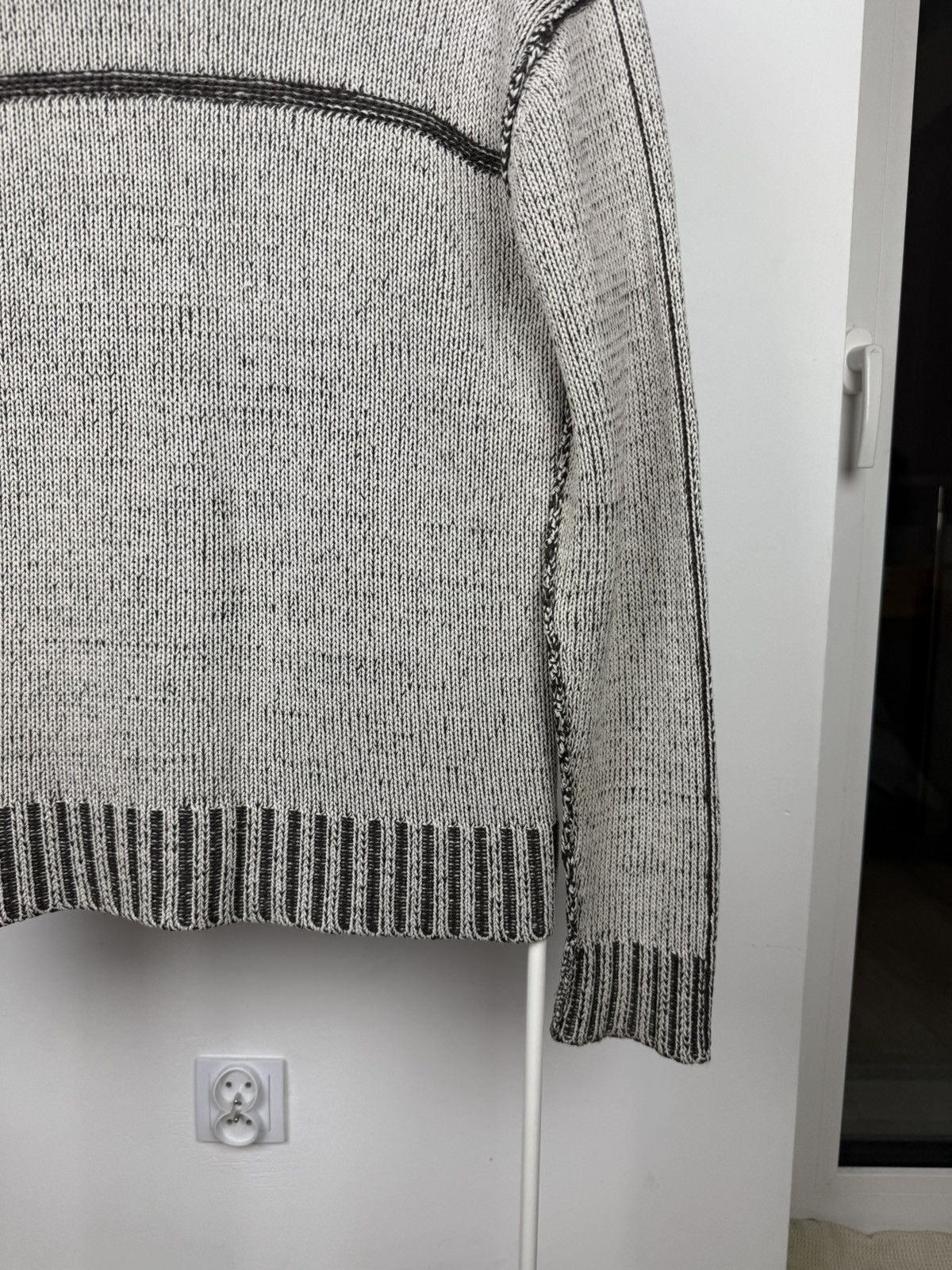 Japanese Brand Avant Garde Japan knit zip sweater Size US L / EU 52-54 / 3 - 12 Thumbnail