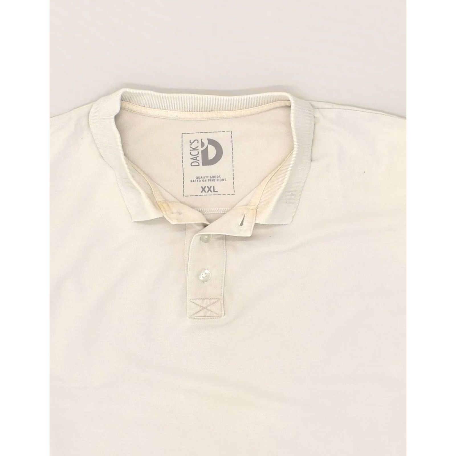 Vintage DACK'S Mens Polo Shirt 2XL Grey Cotton Size US XXL / EU 58 / 5 - 3 Thumbnail