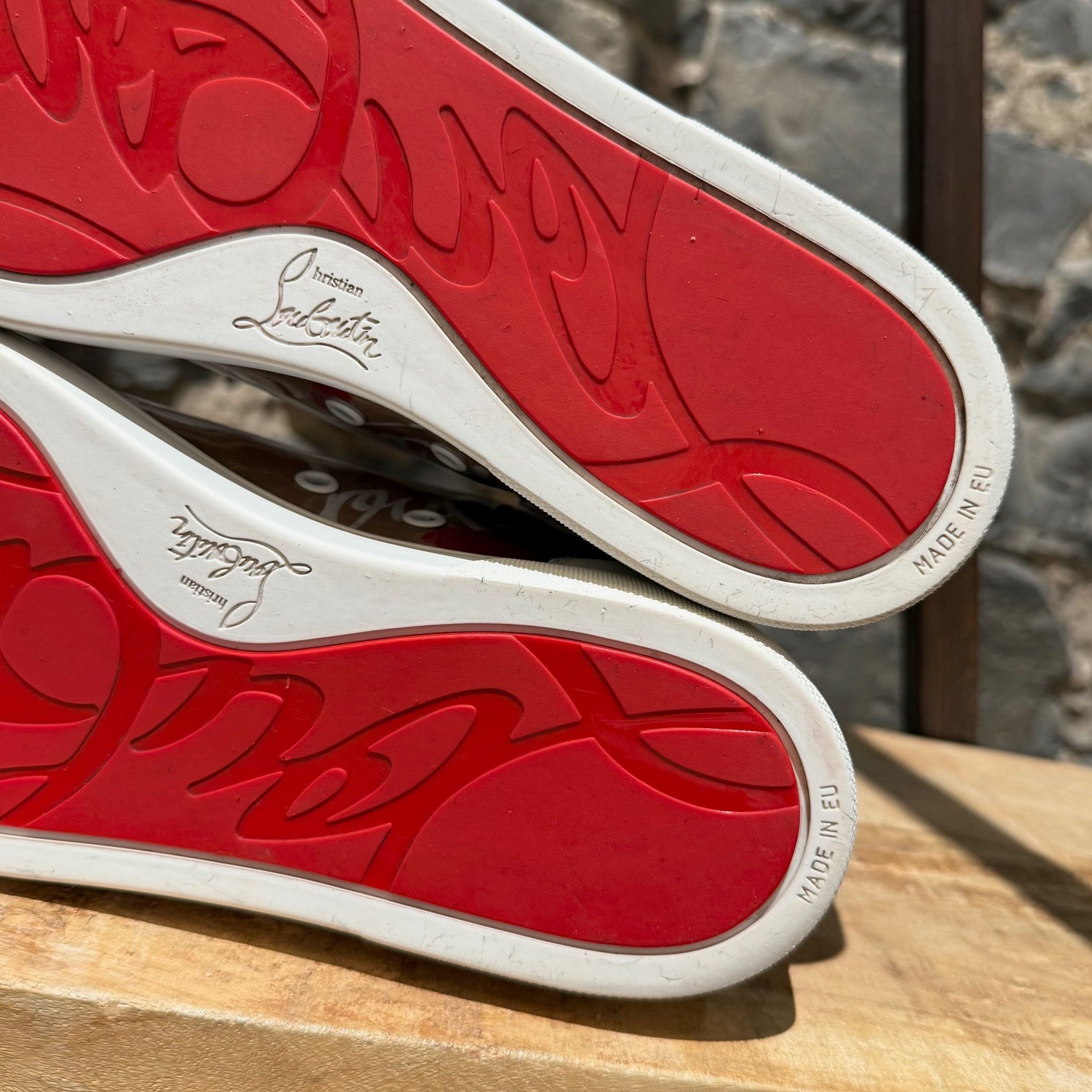 Christian Louboutin Christian Louboutin Louis Loubi Kraft PVC High-top Sneakers Size US 10.5 / EU 43-44 - 8 Thumbnail