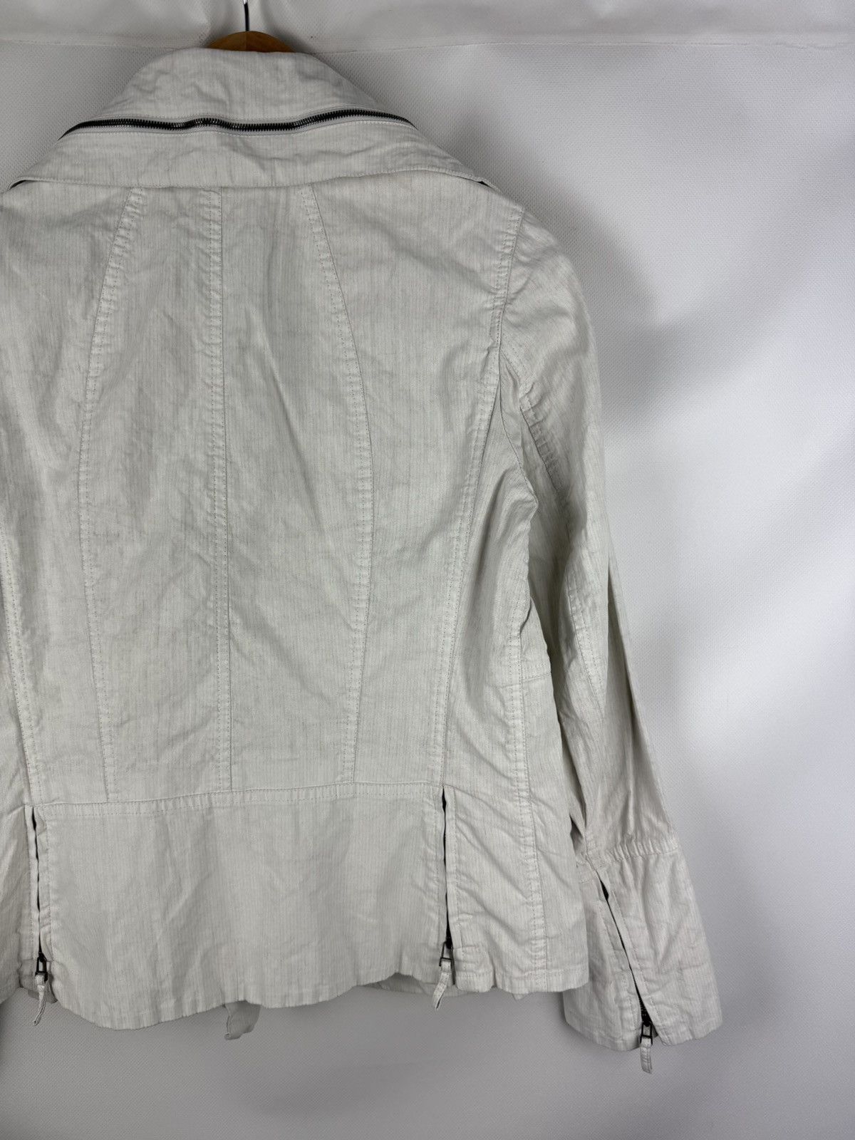 Annette Gortz Annette Gortz Avant-Garde Cotton Linen Biker Full Zip Jacket Size S / US 4 / IT 40 - 9 Thumbnail
