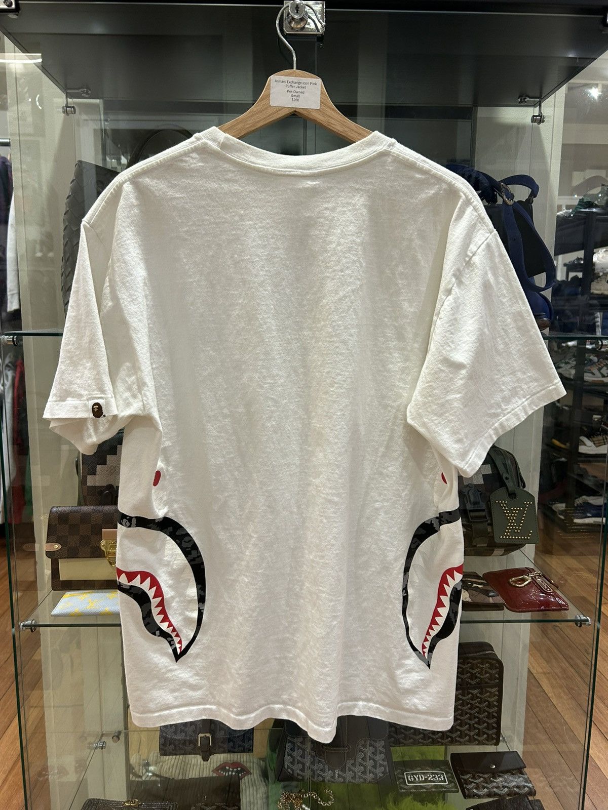 Bape Bape Side Shark Tee - White Size US XL / EU 56 / 4 - 2 Thumbnail