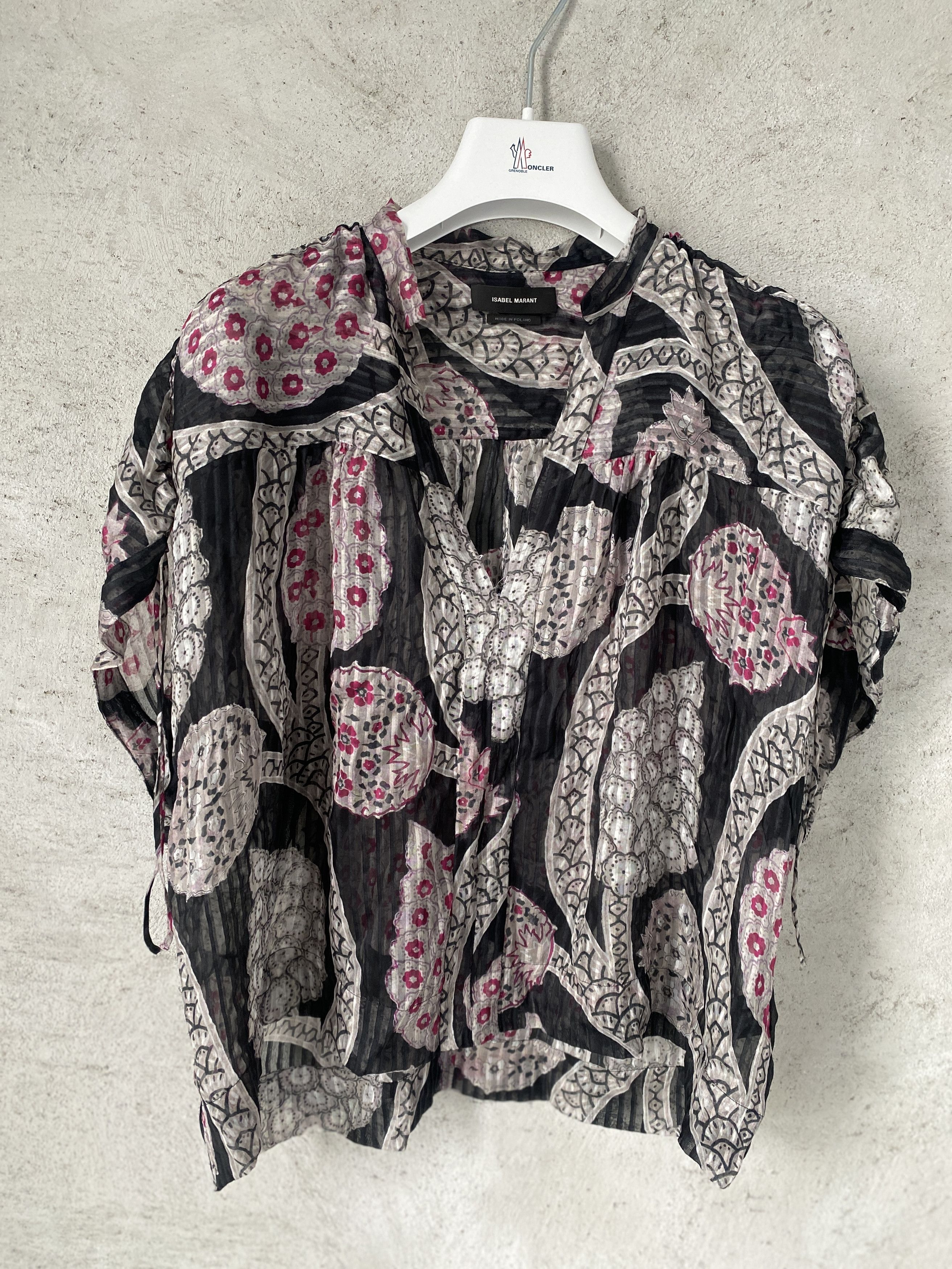 Isabel Marant Isabel Marant printed silk blouse t-shirt sheer Size XS / US 0-2 / IT 36-38 - 1 Thumbnail