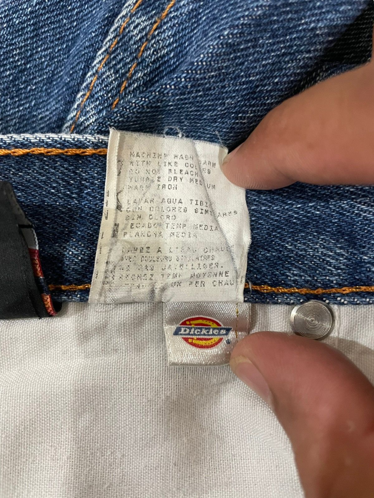 Dickies Y2k Vtg Dickies Work Baggy Wide Leg Faded Workwear Jeans Size US 36 / EU 52 - 9 Thumbnail