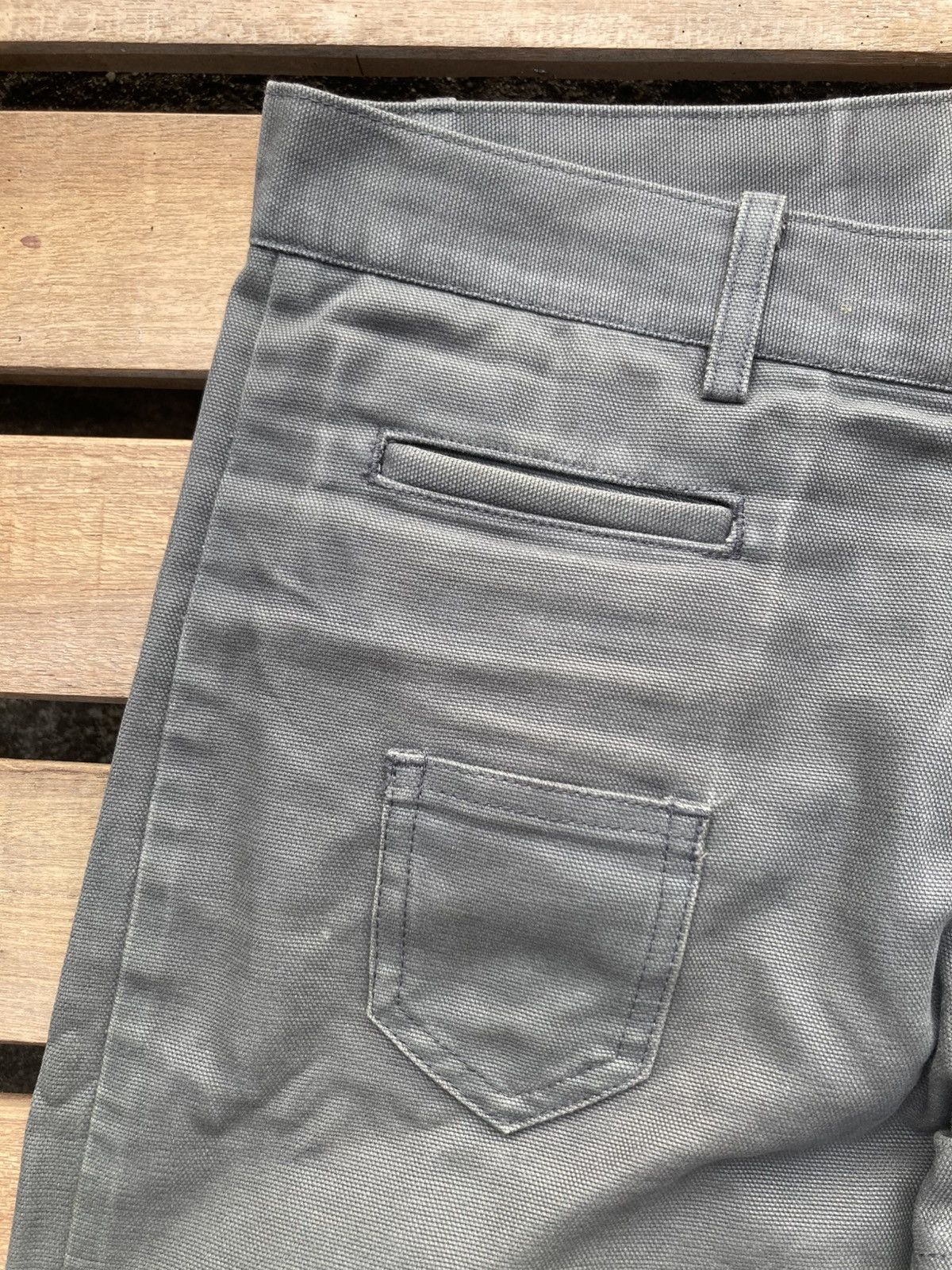 Yohji Yamamoto Y's Yohji Yamamoto Green/Grey Khaki Pockets Casual Pants Size US 31 - 4 Thumbnail