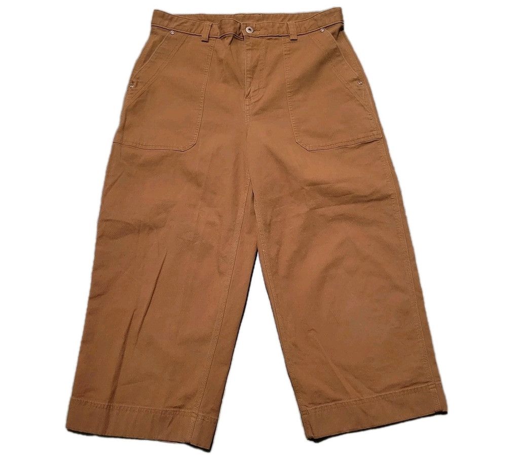 Duluth Trading Company Duluth Flex Fire Hose Wide-Leg Crop Pants Size 14 Waist 34 Size 36" / US 14 / IT 50 - 5 Thumbnail