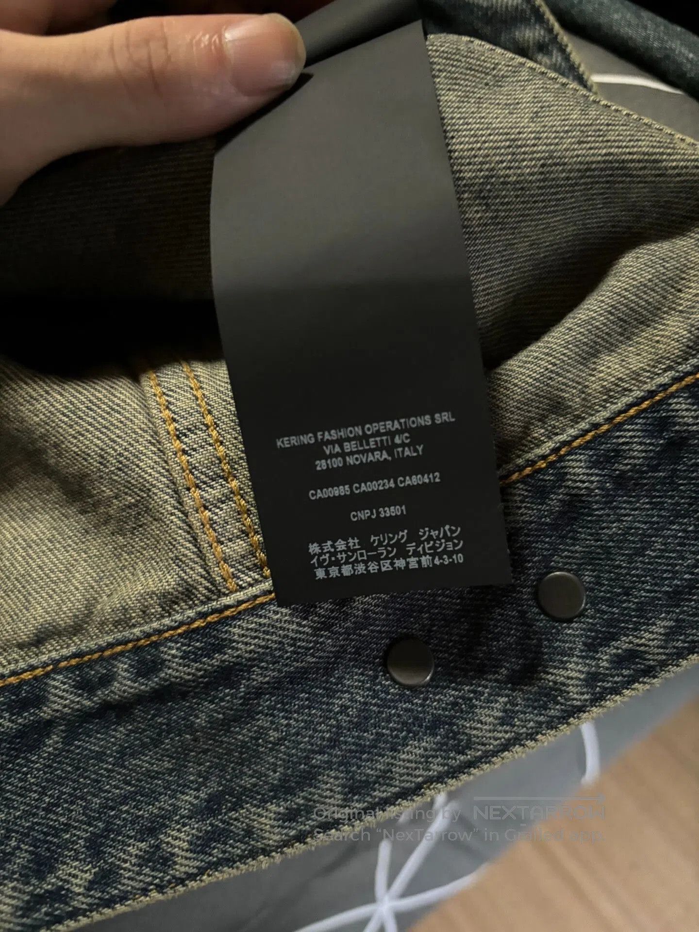 Anthony Vaccarello Saint Laurent Classic Denim Jacket. Size US M / EU 48-50 / 2 - 6 Thumbnail