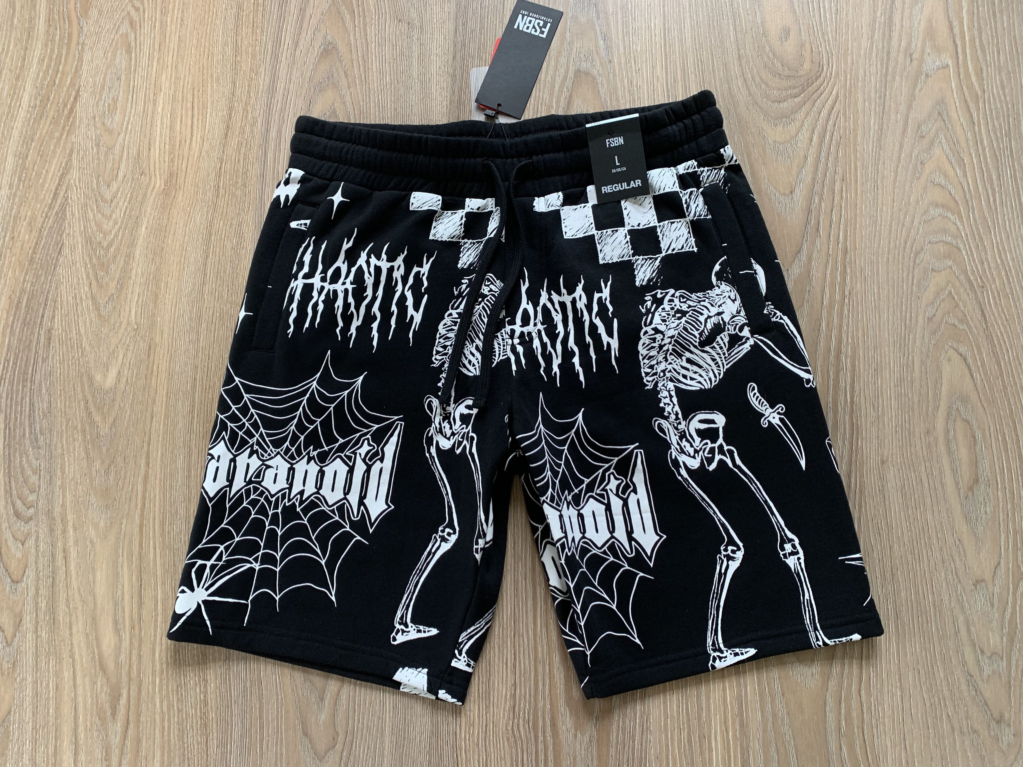 Other Fishbone Cotton Black Printed Shorts Size US 33 - 2 Thumbnail