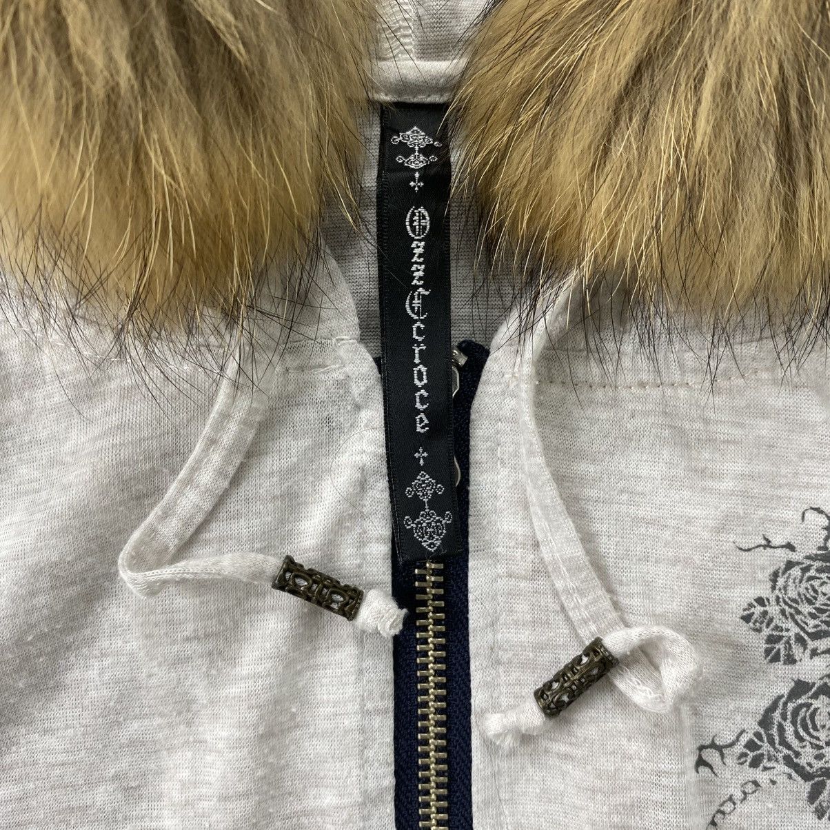 Hysteric Glamour OzzCroce Japan Gothic Seditionaries Saint Cross Fur Hoodie Size US L / EU 52-54 / 3 - 4 Thumbnail